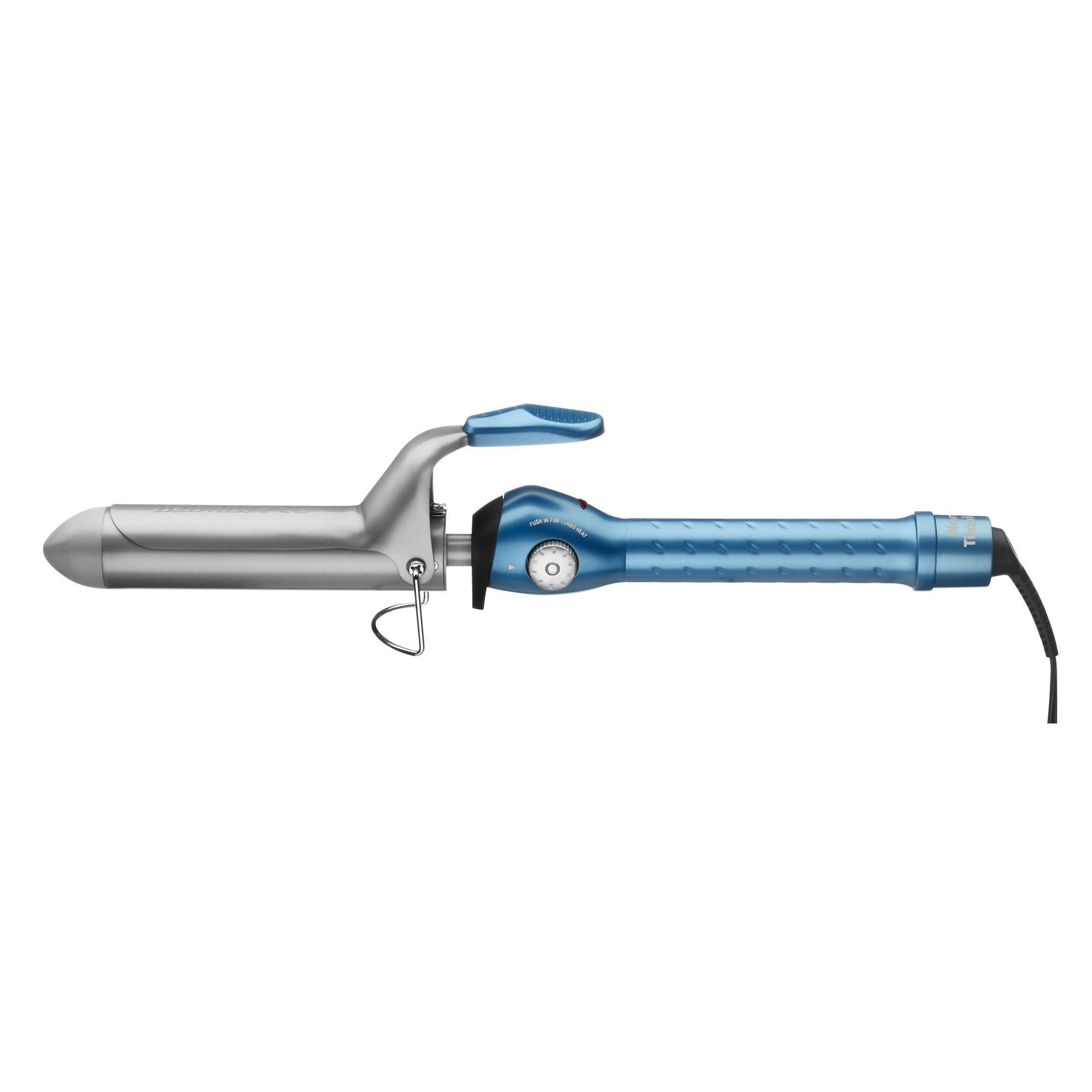 BaByliss Pro Titanium Spring Curling Iron for Long-Lasting Waves - Salon Quality Hair Styling Tool for Beachy Curls & Bouncy Hairstyles | Perfect for Home Use, Weddings & Special Occasions