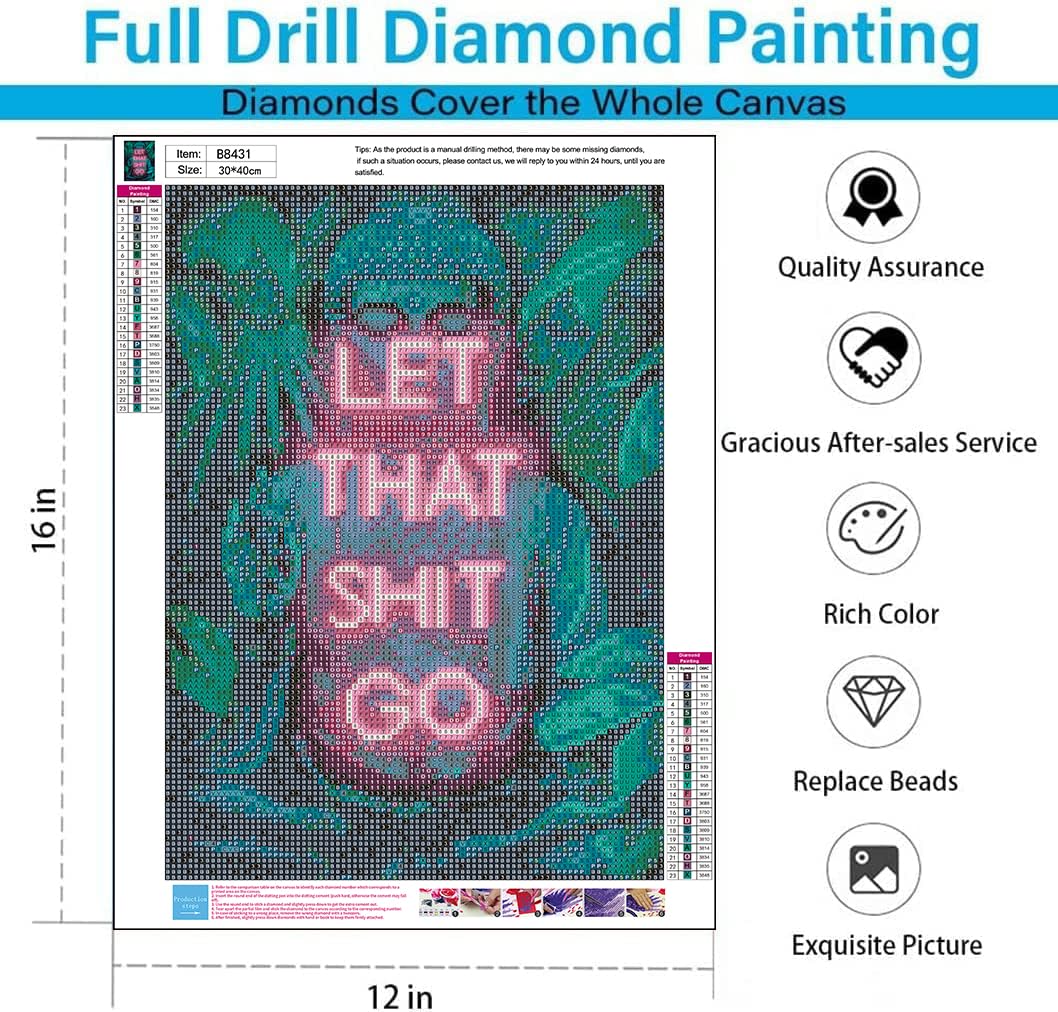 5D Diamond Painting Kit for Adults - Sakyamuni Buddha Full Drill DIY Diamond Art, 12x16 Inch Wall Decor, Relaxing Gem Art Gift for Home & Office Decoration, Stress Relief & Mindfulness Activity