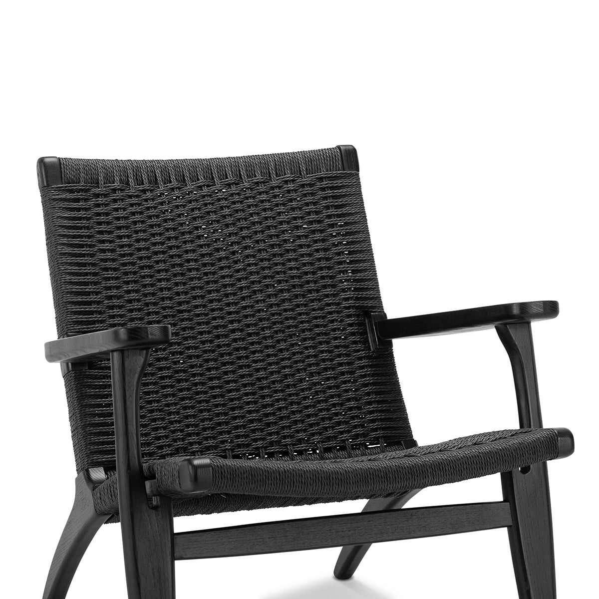 Easi Woven Rope Armchair - Modern Boho Rattan Chair with Cushion, Indoor Outdoor Patio Furniture for Living Room, Bedroom, or Garden Relaxation
