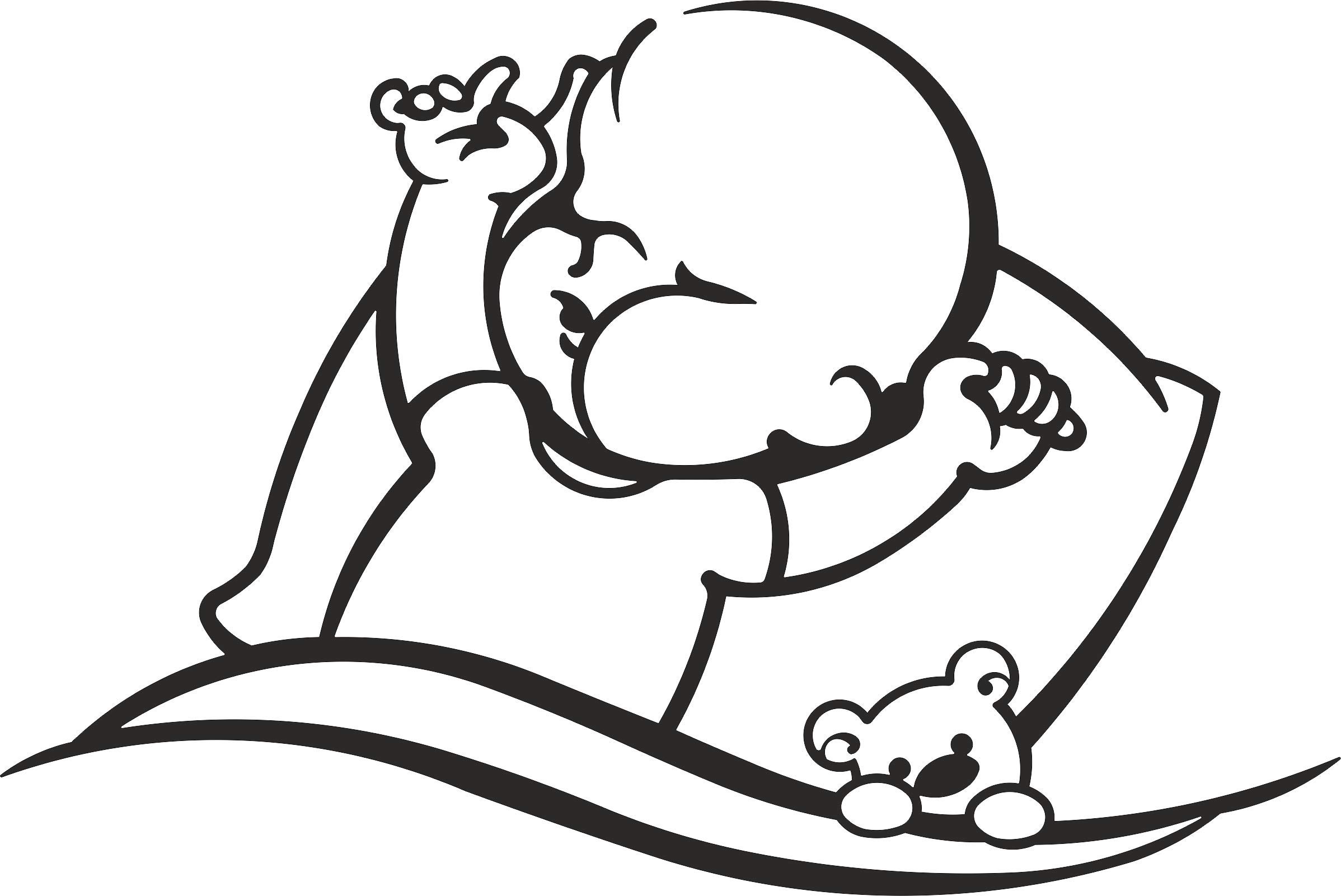 Baby Silhouette Metal Wall Art - Nursery & Kids Room Decor - Unique Gift