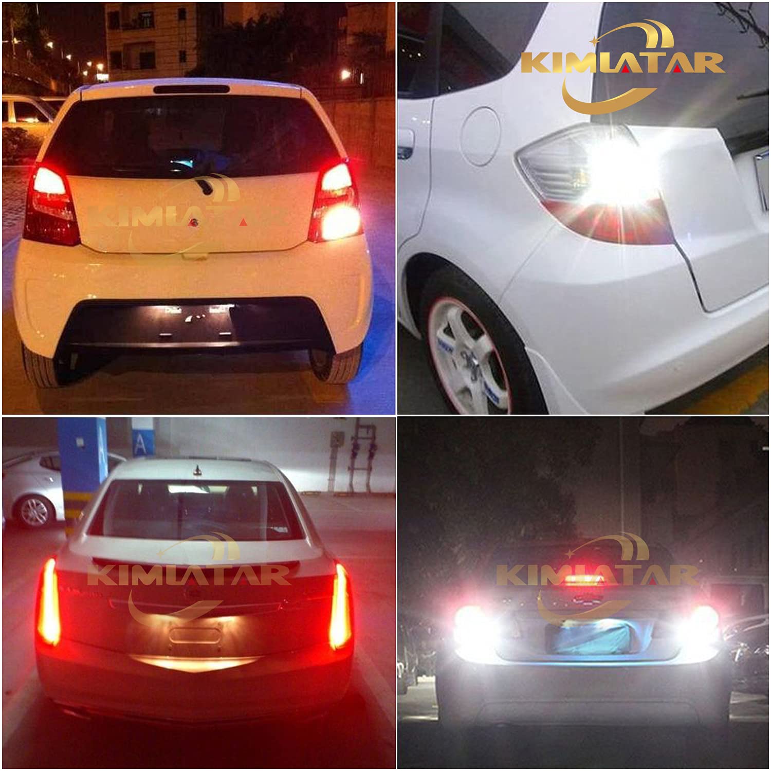 3157 LED Bulb Reverse Light - CANBUS Error Free, 6-SMD CSP, 300% Brighter (6500K White) - Pack of 2 - Perfect for Truck, SUV, Car Backup Lights & Nighttime Reversing Safety