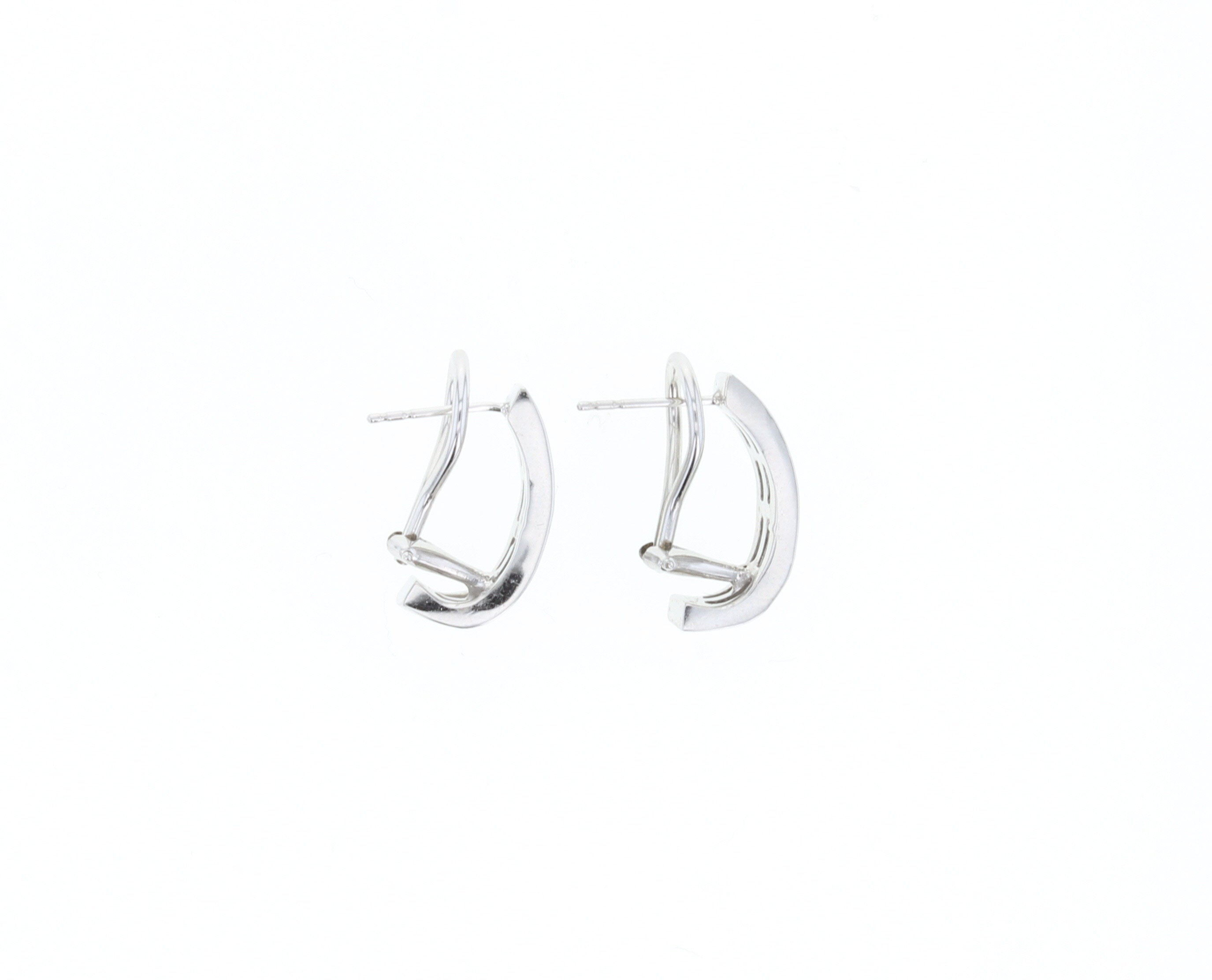 1.25cttw Diamond Baguette Earrings in 14k White Gold - Elegant Stud Earrings for Women, Perfect for Weddings, Parties & Special Occasions
