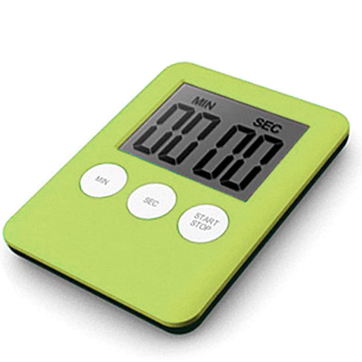 Digital Kitchen Timer - Countdown & Medication Reminder | Green Portable for Cooking & Baking
