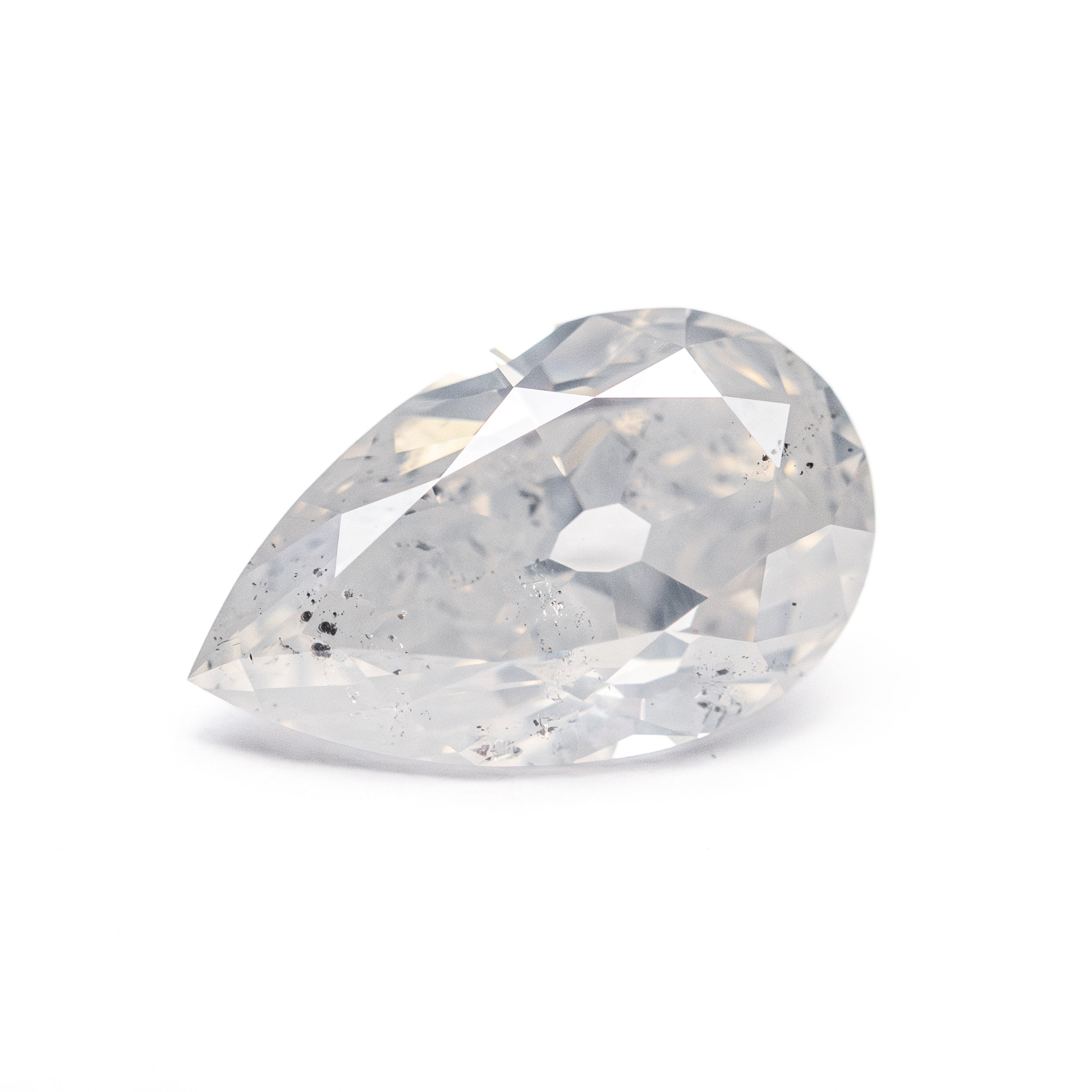 2.03ct Fancy White Pear-Shaped Diamond - 10.82x6.63x4.14mm Antique-Style Brilliant Cut for Engagement Rings & Vintage Jewelry