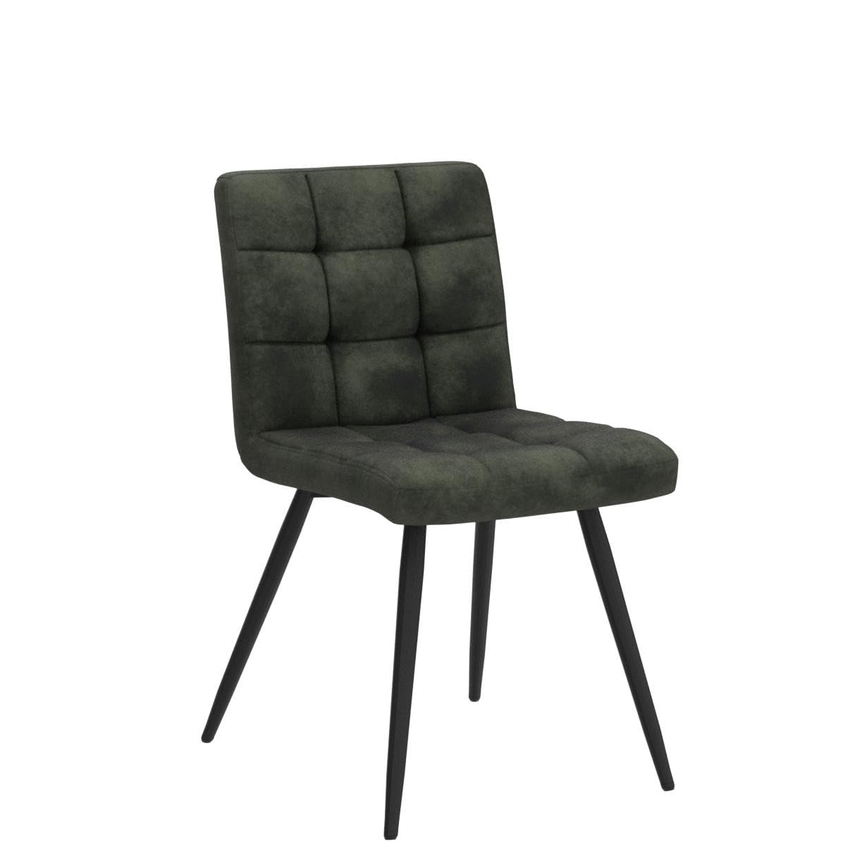 DUHOME Velvet Dining Chairs Set of 4 - Mid Century Modern Upholstered Side Chairs for Kitchen, Living Room, Bedroom & Vanity - Comfortable Accent Chairs in Emerald Green for Dining, Reading & Relaxing