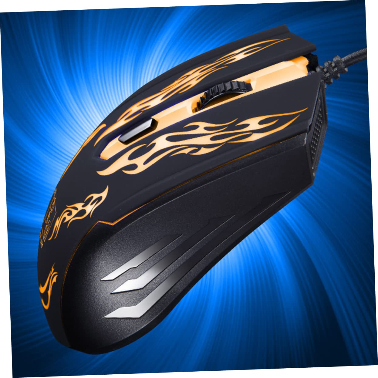 Uonlytech Wired Gaming Mouse - 1600 DPI, 4 Programmable Buttons, Ergonomic LED Optical Mouse for PC Gaming & Office Work - Black (Perfect for FPS, MOBA & Everyday Computer Use)