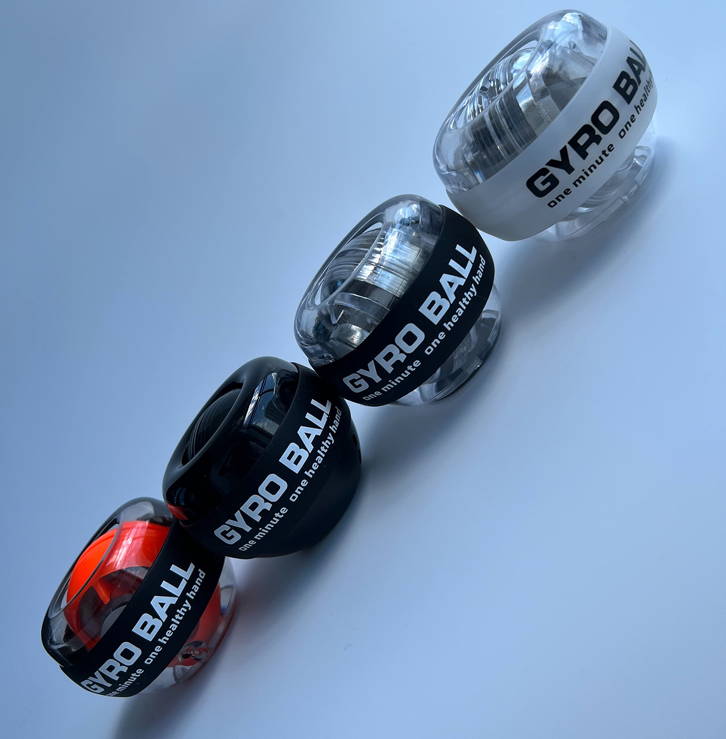 Power Wrist Ball Gyro Hand Grip Strengthener - Wrist & Forearm Exerciser for Strength Training, Rehabilitation & Carpal Tunnel Relief - Perfect for Athletes, Office Workers & Gamers