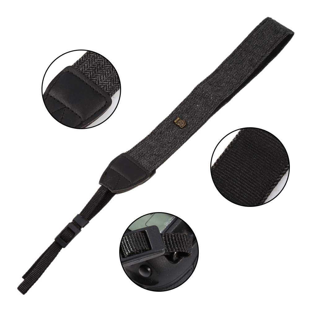Anti-Slip Camera Strap - Adjustable Shoulder Strap for DSLR/Mirrorless Cameras - Comfortable & Secure (Dark Grey) - Perfect for Travel, Photography & Outdoor Shooting