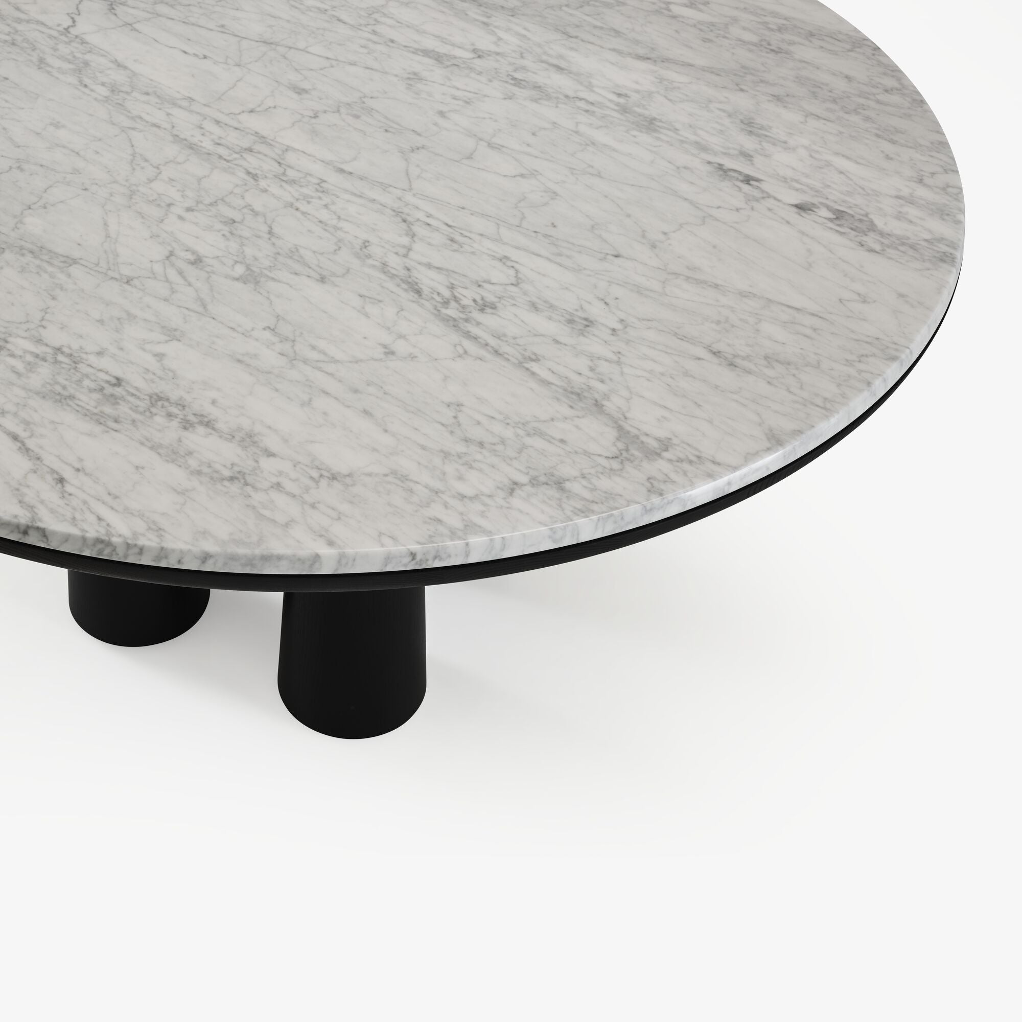Black Stained Ash Hashira Dining Table Base - Modern & Sturdy Dining Table Legs for Home, Restaurant, and Office Use