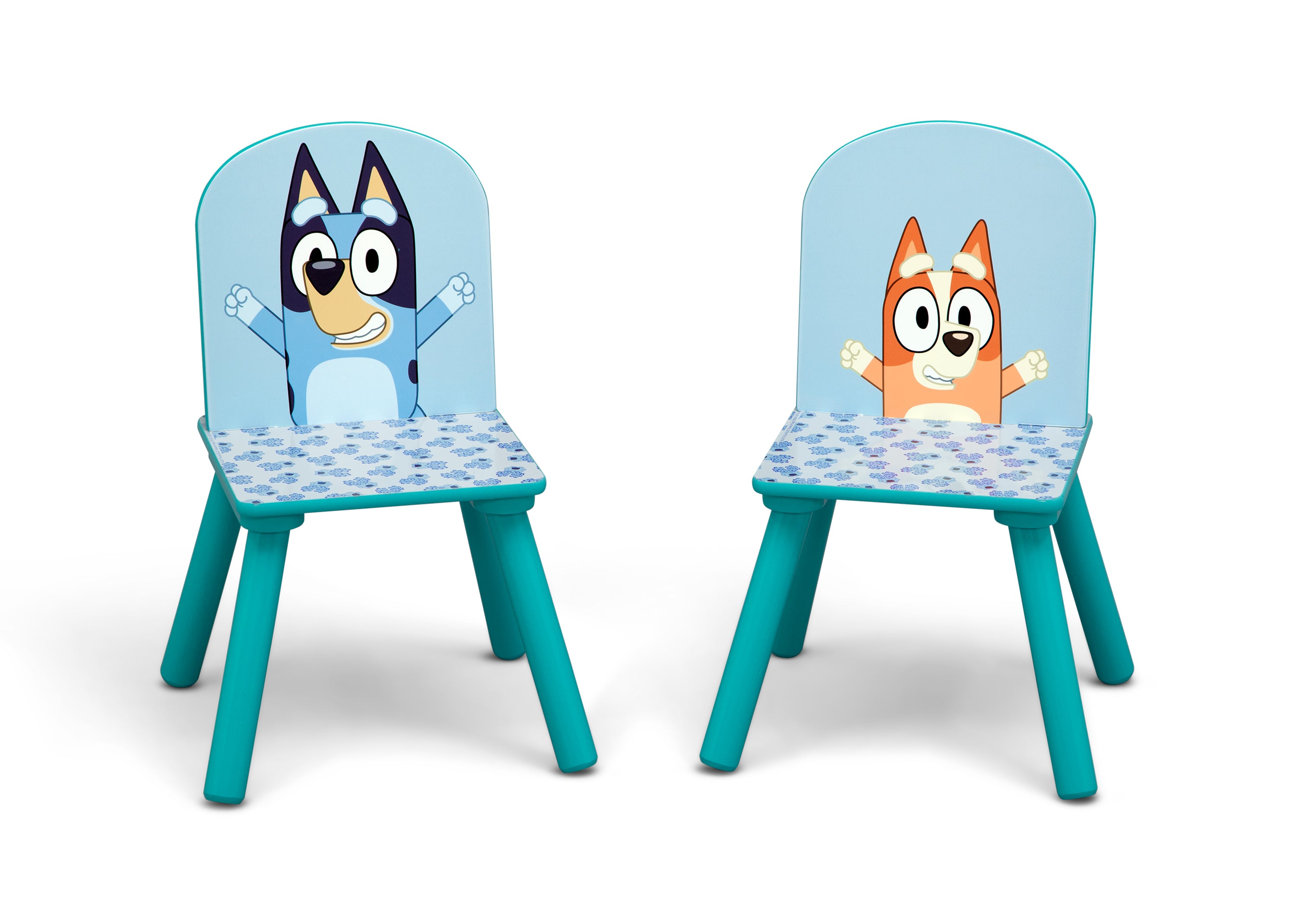 Bluey Kids Table and Chair Set with Storage - 2 Chairs Included - Durable Children's Play Furniture for Arts, Crafts & Snack Time - Perfect for Playrooms, Daycares & Preschools