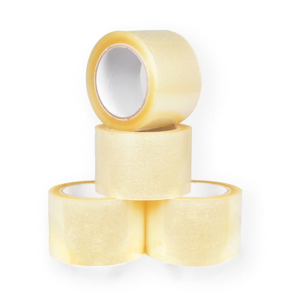 PSBM Heavy Duty Packing Tape - 3 Inch x 110 Yards, 24 Rolls Clear Hotmelt Adhesive Tape for Shipping, Moving & Storage | Dispenser Refill | Strong 2.44 Mil Packaging Tape for Box Sealing, Ecommerce Shipping & Warehouse Use