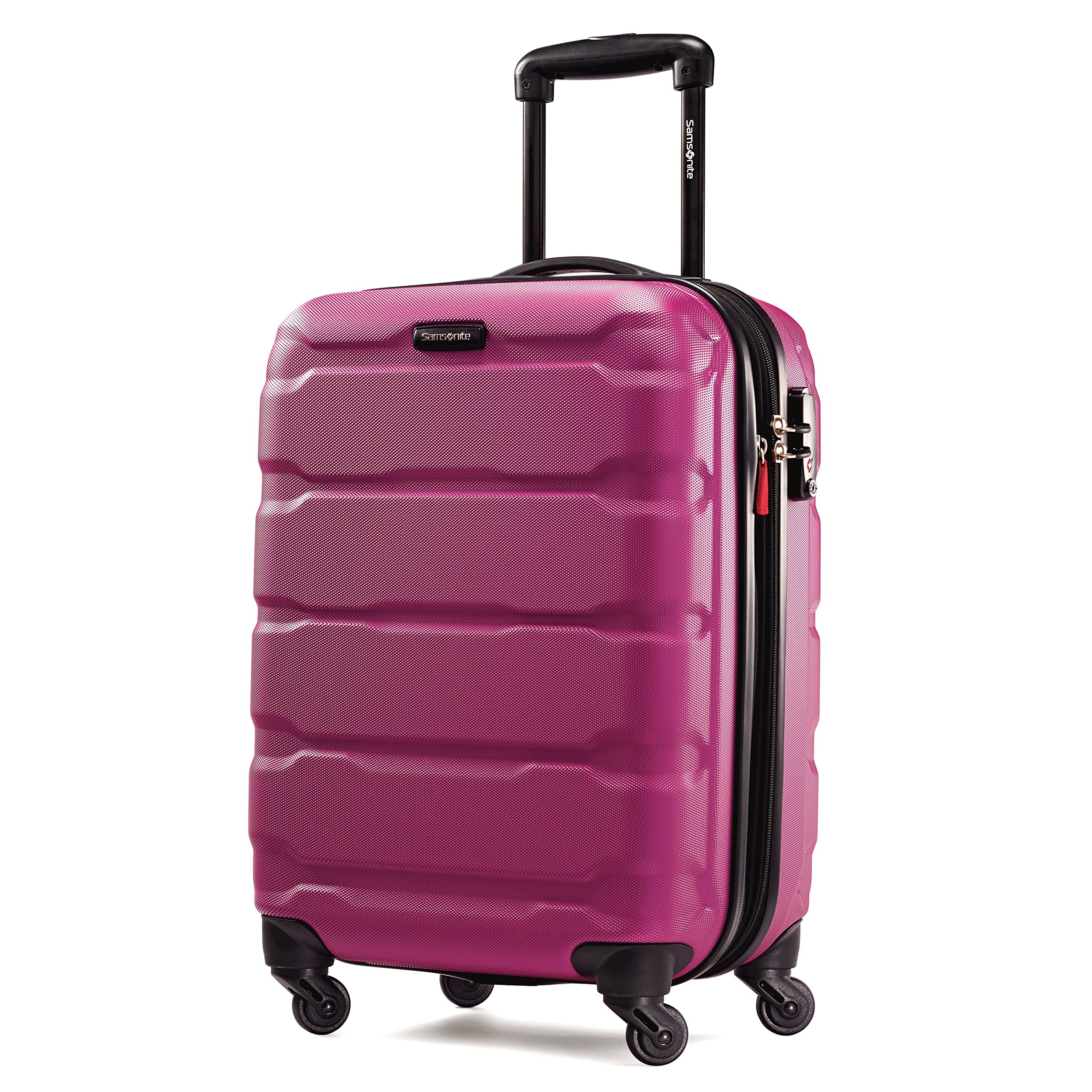 Samsonite Omni PC Hardside Expandable Luggage Set with 360° Spinner Wheels - 3-Piece (20/24/28 Inch) in Radiant Pink - Perfect for Business Travel, Family Vacations & International Trips