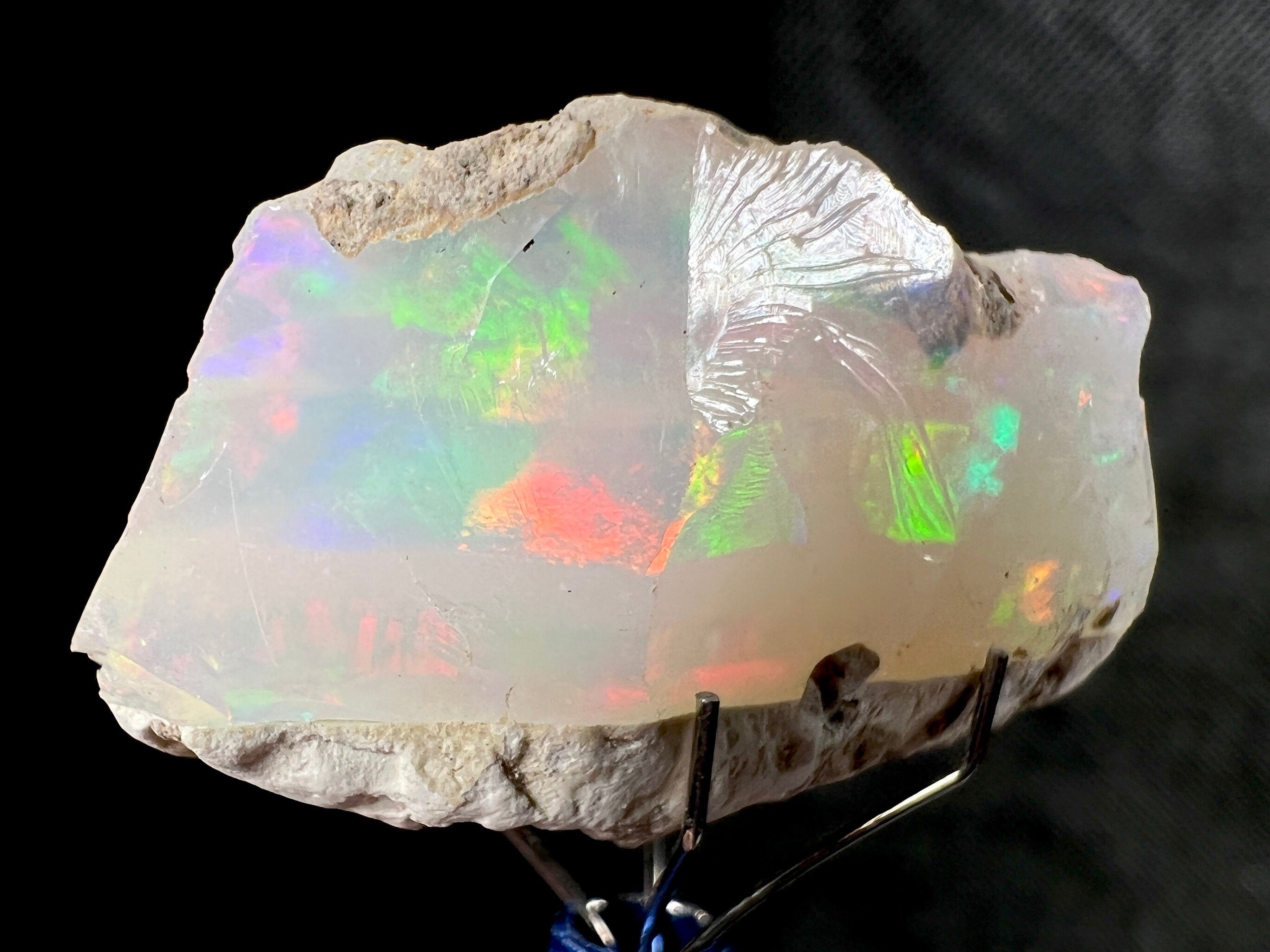 Premium 4A+ Welo Opal Raw Crystal - Natural Cutting Grade Opal for Jewelry Making, October Birthstone, Gemstone Collection (50657) - Perfect for Rings, Necklaces & DIY Craft Projects