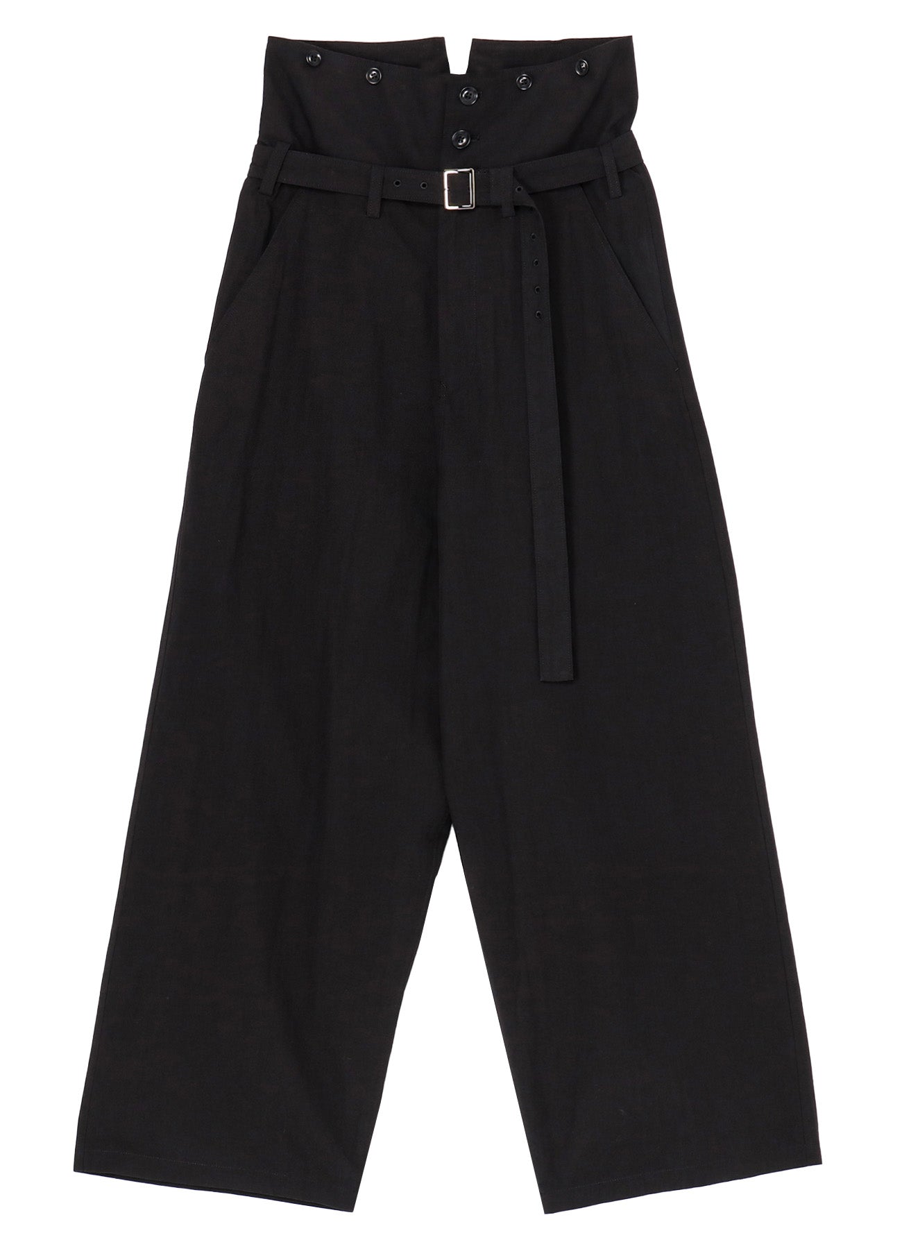 Women's High Waist Cotton Chambray Pants - Comfortable Stretch Casual Trousers for Work, Travel & Everyday Wear