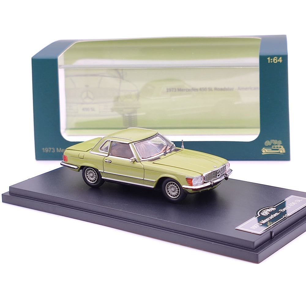 1:64 Mercedes Benz 450 SL Roadster Diecast Model Car - 1973 European & American Version - Limited Edition Collectible Toy for Adults - Perfect for Display, Gifts, and Car Enthusiast Collections