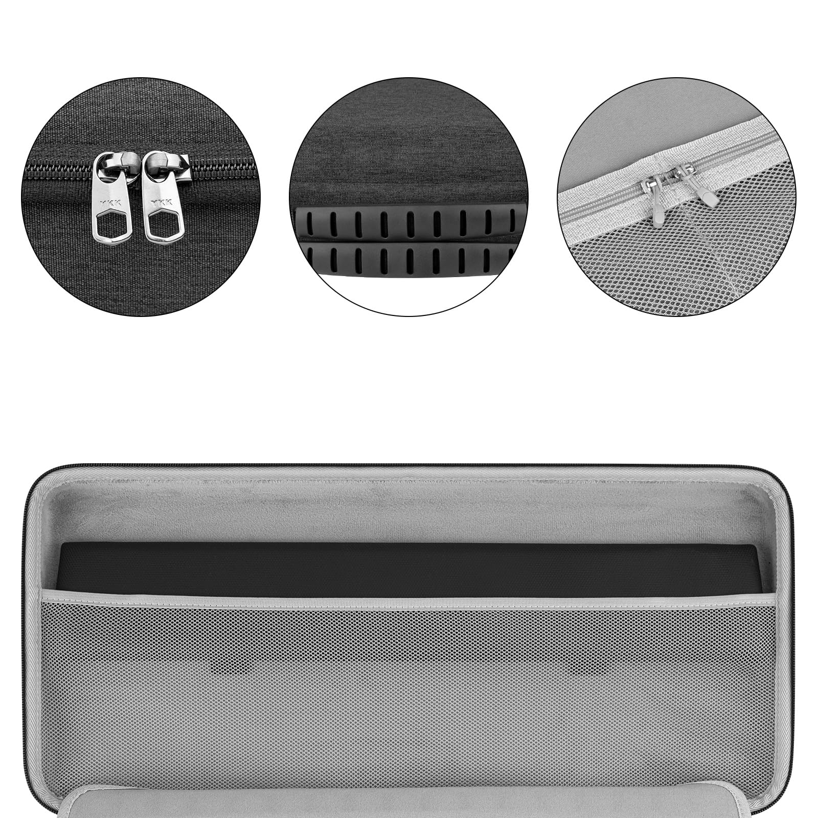 Geekria Full-Size Keyboard Hard Shell Travel Case for 104-108 Key Mechanical Gaming Keyboards - Compatible with Corsair K100 RGB, K95 RGB & Razer BlackWidow V4 - Perfect for Travel, LAN Parties & Office Storage