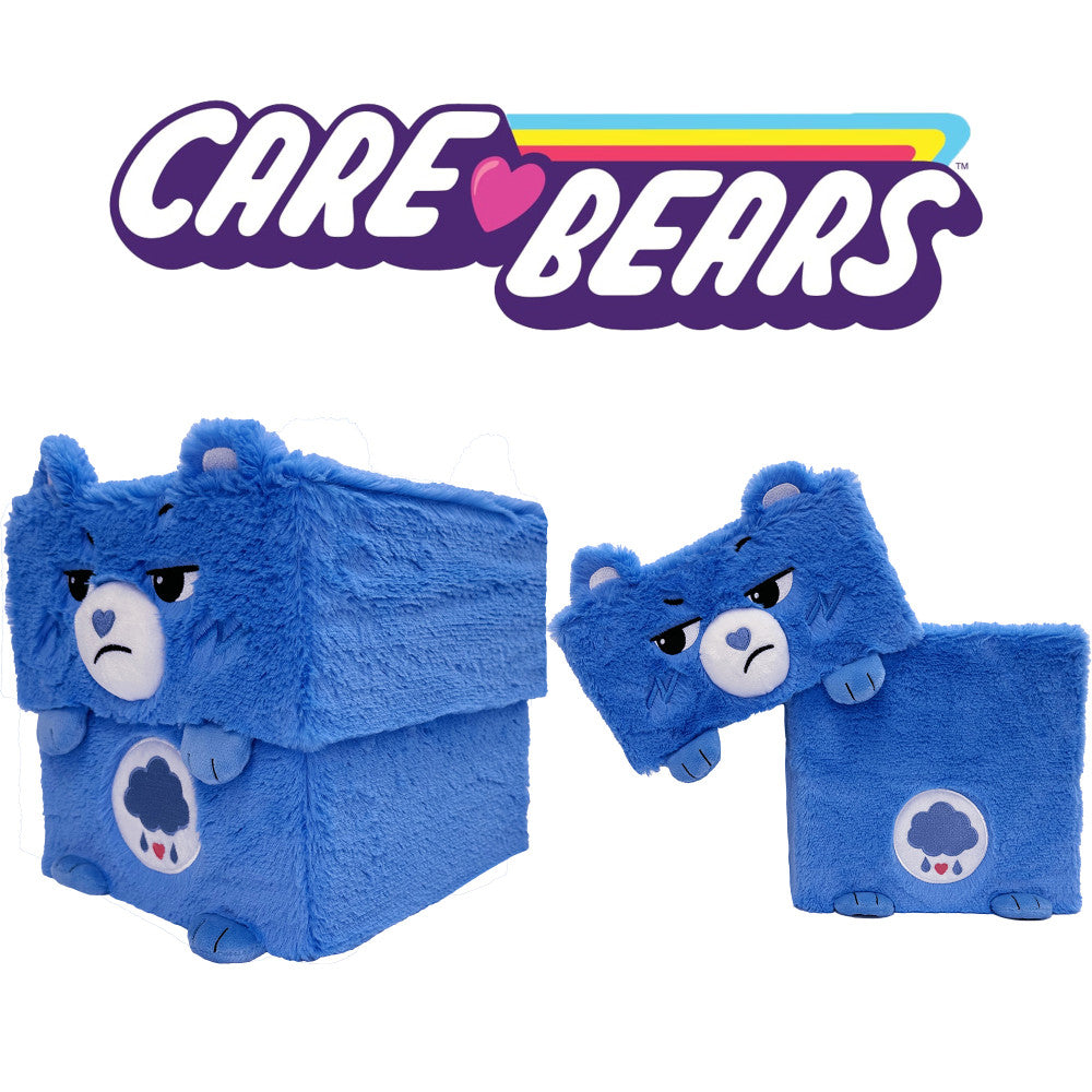 Care Bears Grumpy Bear Themed Storage Bin - 8-Inch Blue Plastic Organizer for Kids' Room, Toys & Nursery Decor | Perfect for Playroom, Bedroom & Closet Organization