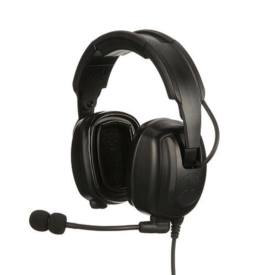 Motorola PMLN7467 Heavy Duty Over-the-Head Headset with Noise Canceling Mic - Ideal for Call Centers, Warehouses & Customer Service Professionals