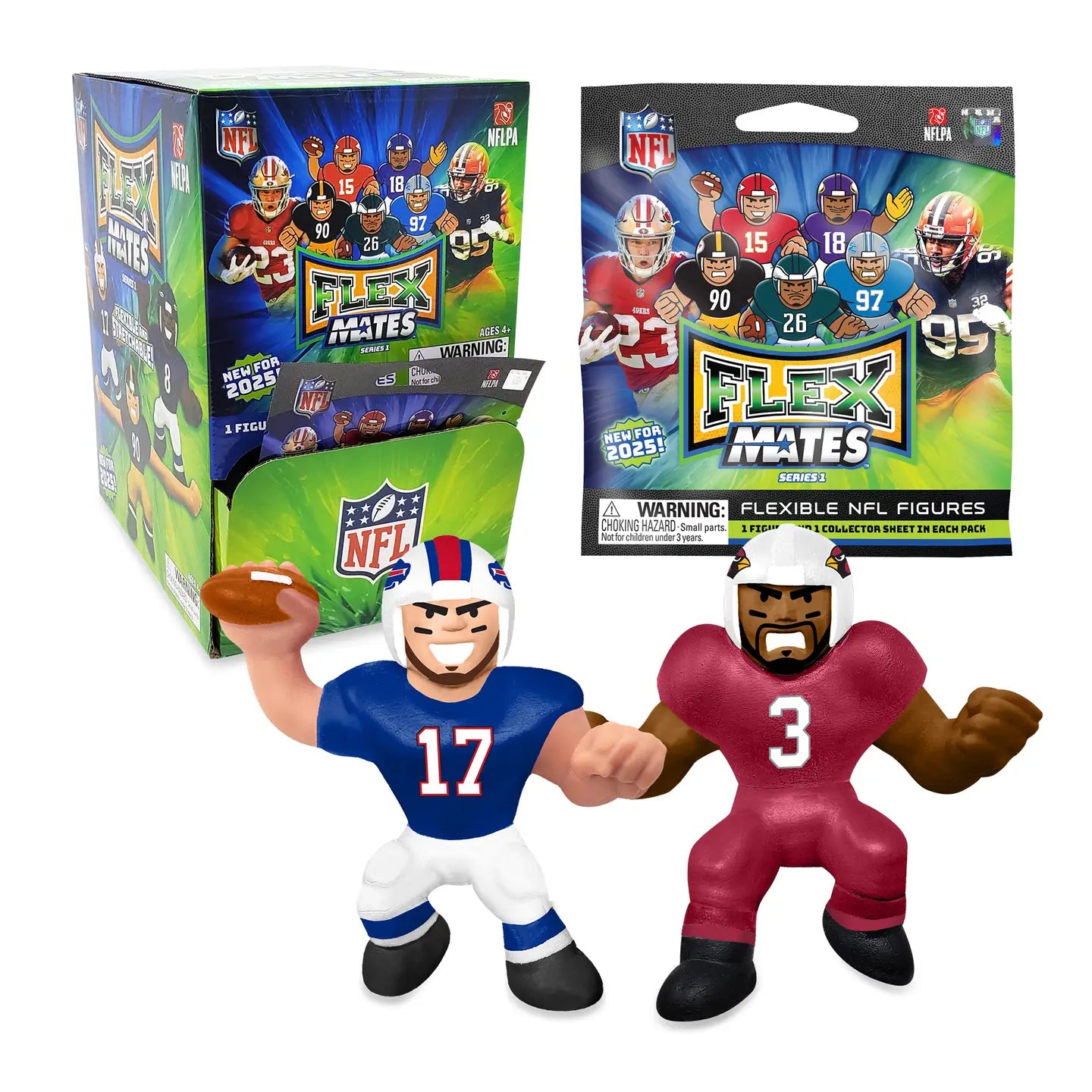 2025 NFL FlexMates Foil Trading Card Binder - Collectible Football Card Protector for Sports Memorabilia (Perfect for Game Days, Trading & Display)