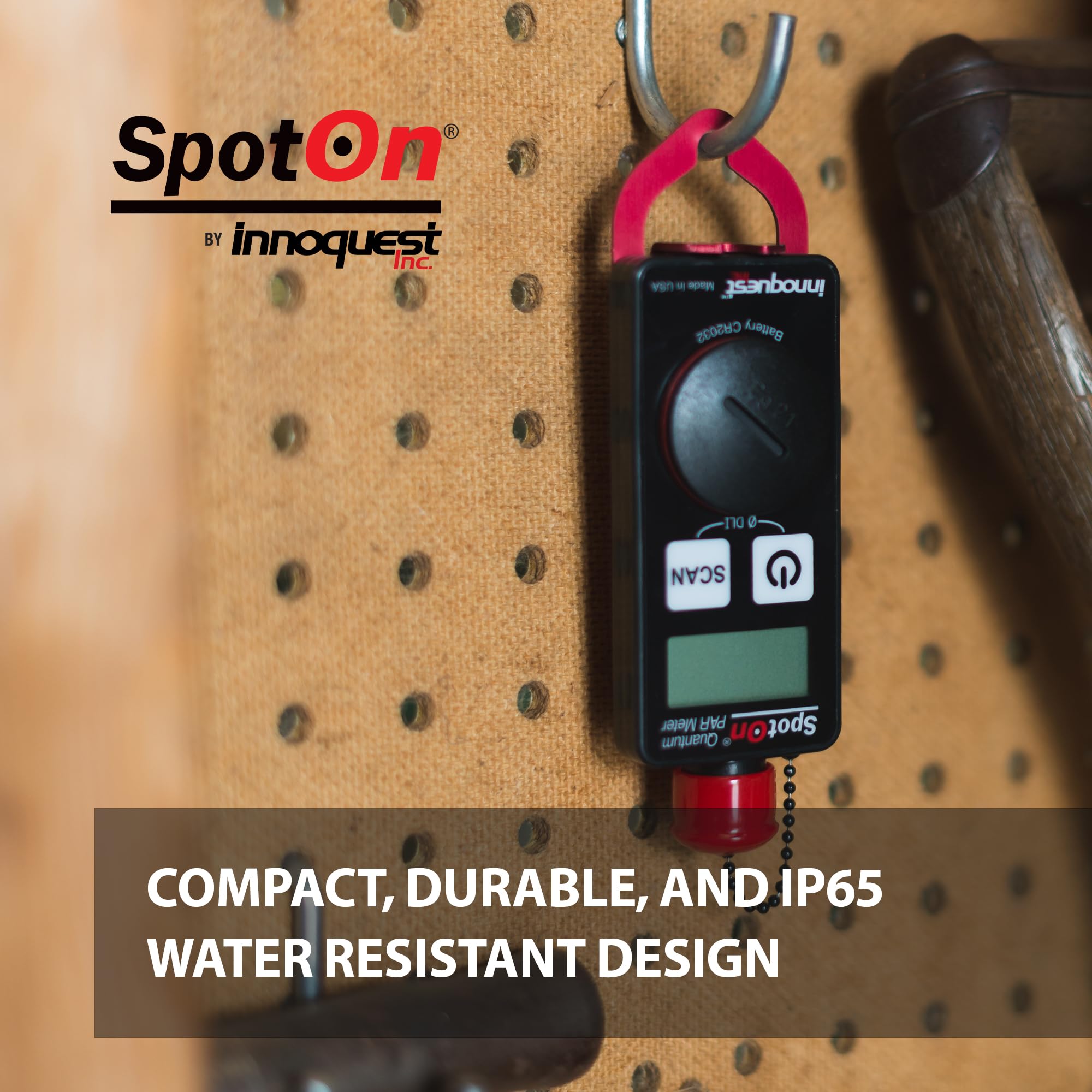 Professional SpotOn Quantum PAR Meter - High Accuracy Grow Light Tester with DLI Mode | IP65 Waterproof for Indoor, Outdoor, Greenhouse & Aquarium Plants | Perfect for Hydroponics, Cannabis Cultivation & Horticulture Lighting Measurement