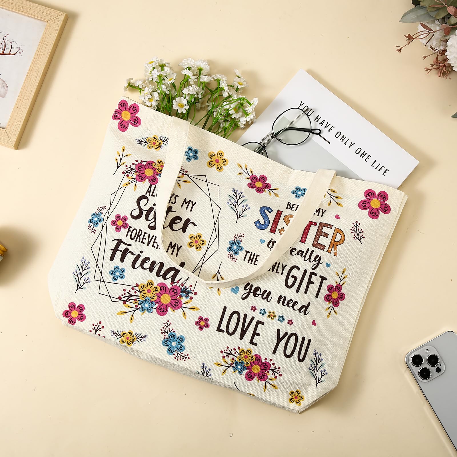Best Birthday Gifts for Sister - Unique Sister Gift Basket for Women, Best Friend, BFF & Soul Sister | Thoughtful Present for Sister's Birthday, Christmas, Anniversary | Perfect for Long Distance Sisters, Best Friend Appreciation