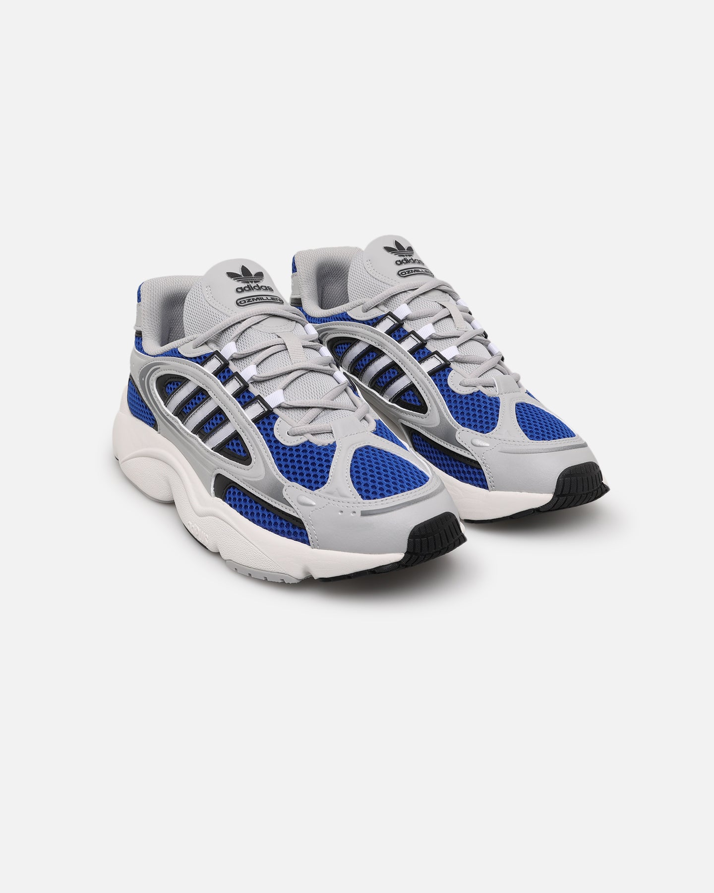 Adidas Ozmillen Grey/Blue Running Shoes - Men's Lightweight Sneakers for Jogging, Gym & Casual Wear | Perfect for Workouts, Training & Everyday Comfort