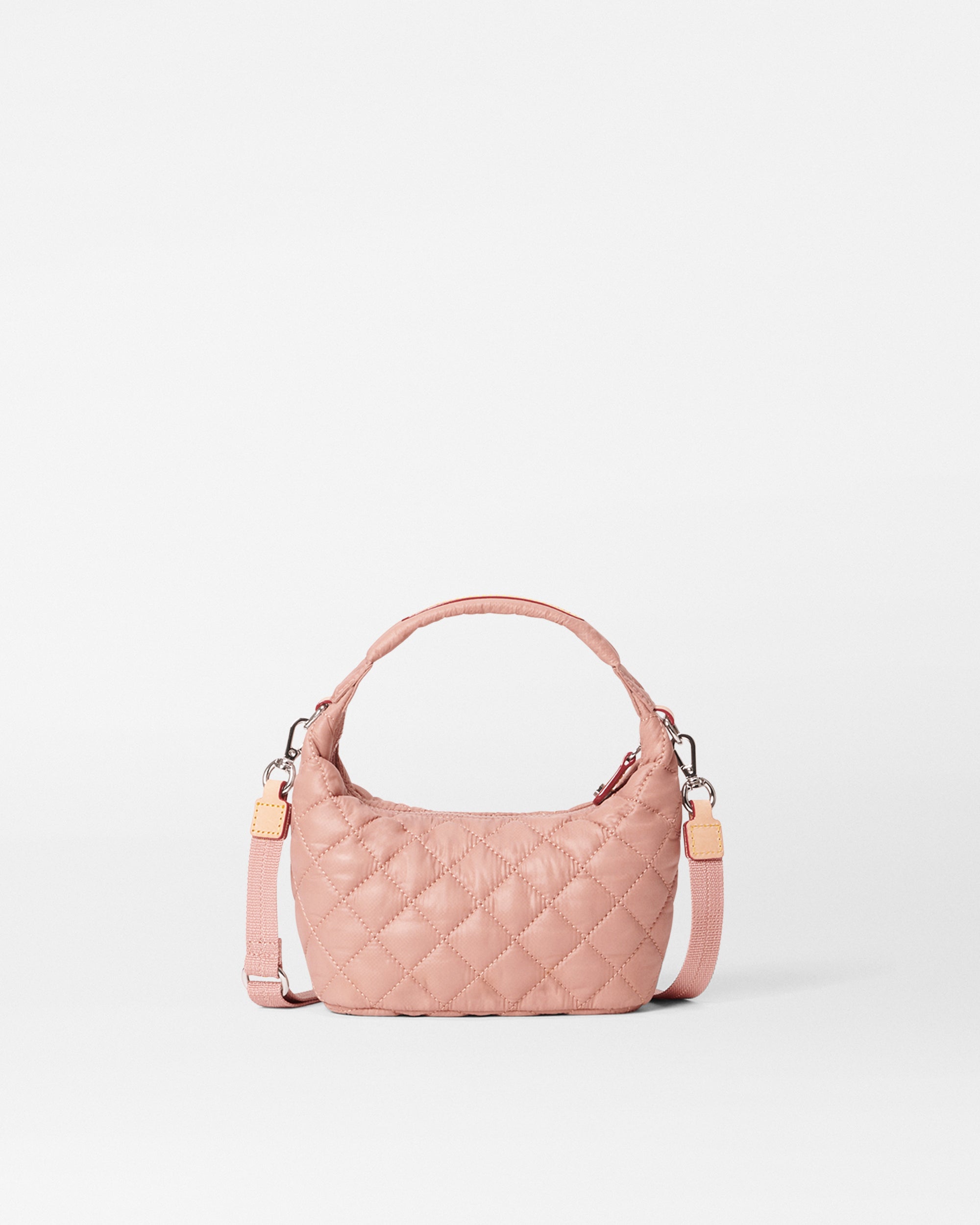 Dusty Rose Mini Metro Hobo Bag - Stylish Crossbody Purse for Women | Perfect for Work, Travel & Everyday Use