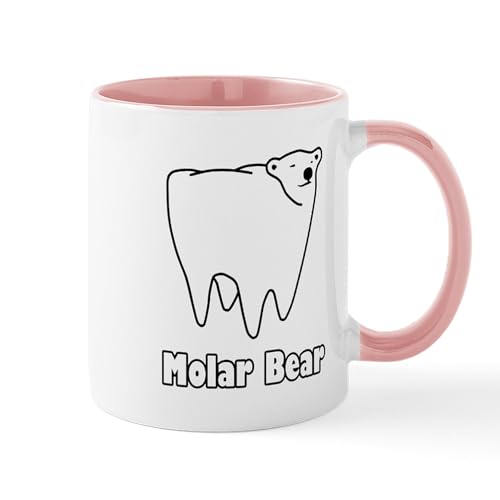 White/Pink Inside - Molar Bear Polar Tooth Bear Mugs