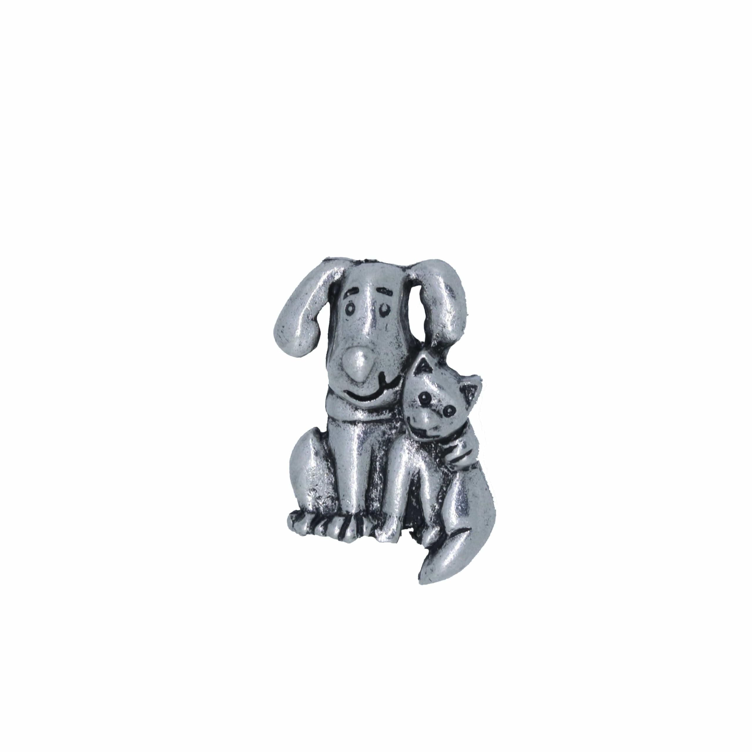 Jim Clift Design Dog and Cat Lapel Pin - Stylish Animal Enamel Pins for Pet Lovers, Perfect for Jackets, Bags & Gifts