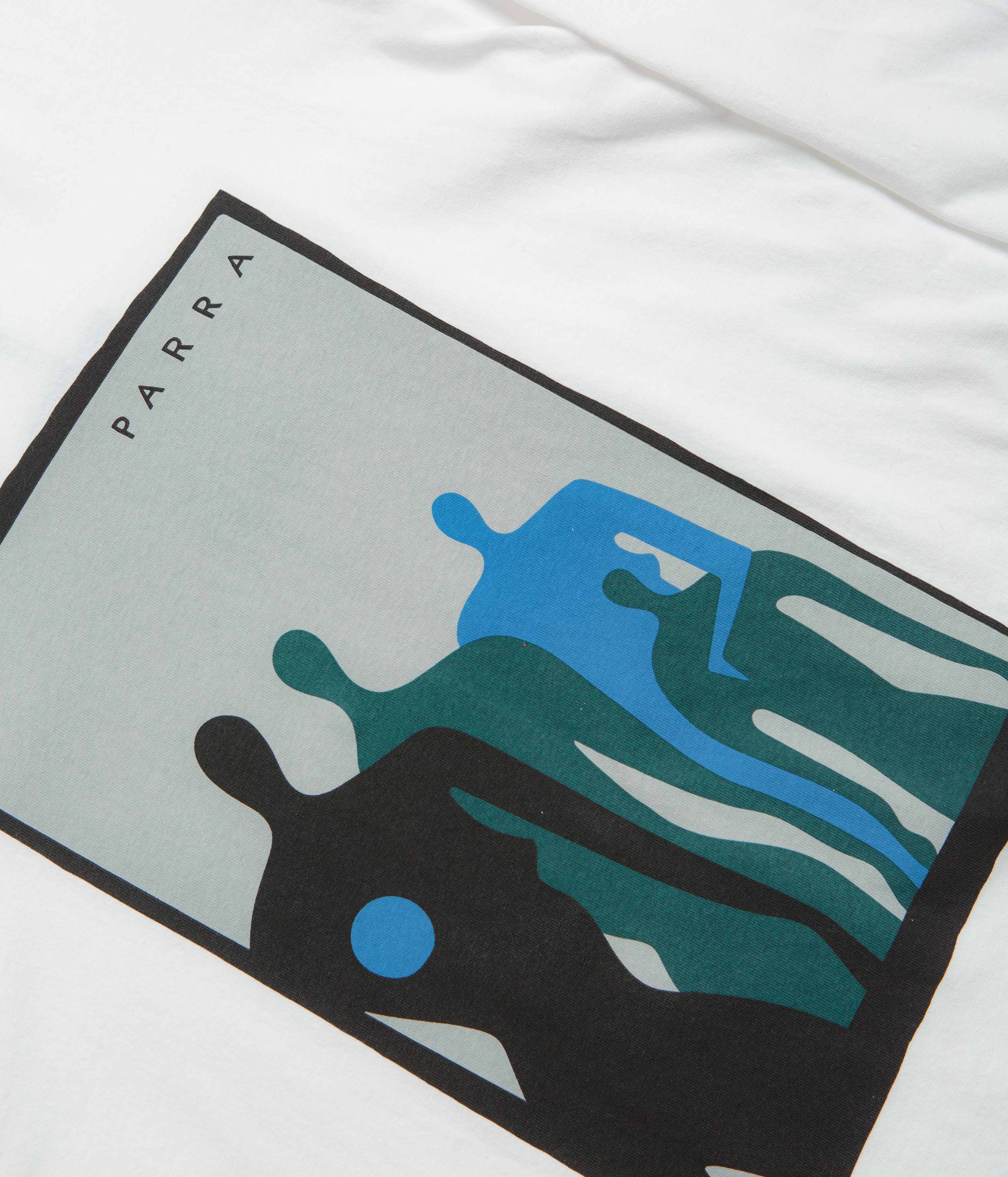 Parra The Visitors Long Sleeve T-Shirt - White | Men's Graphic Casual Shirt for Streetwear & Urban Fashion | Perfect for Concerts, Art Events & Everyday Wear