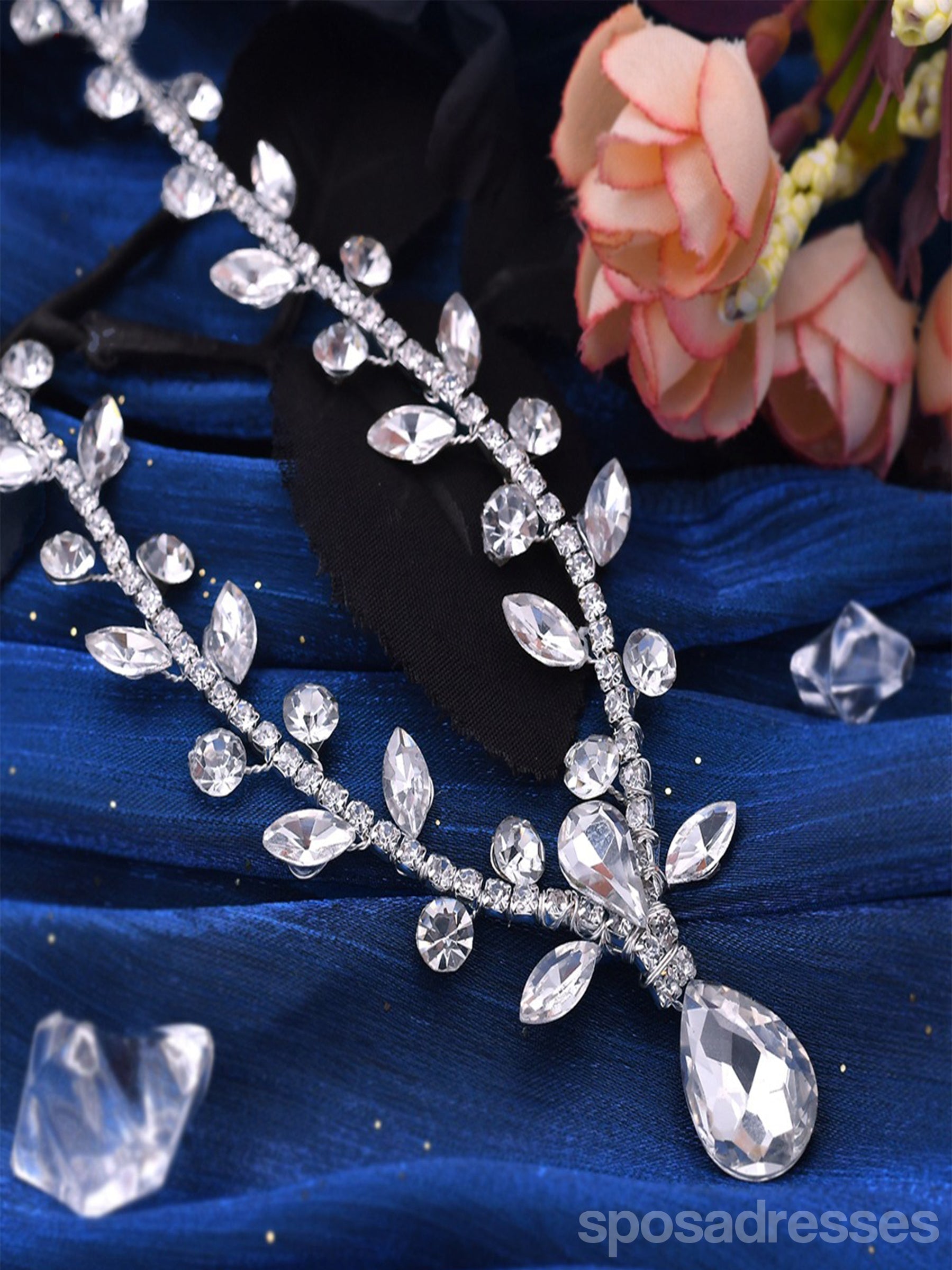 Elegant Beaded Luxury Necklace for Women - Wedding, Prom, Party Jewelry Accessory | Perfect for Bridal, Formal Events & Special Occasions
