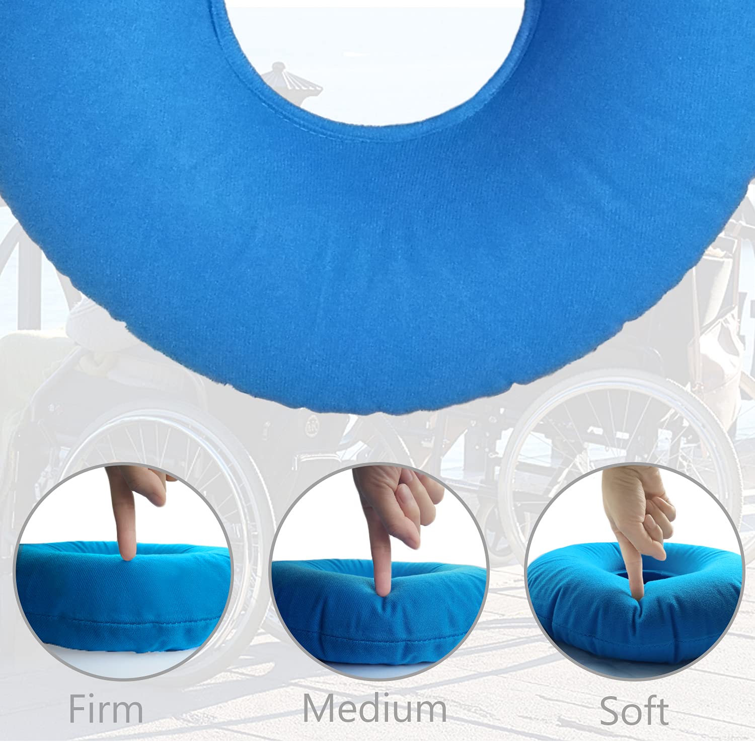 **Inflatable Donut Cushion for Tailbone Pain & Hemorrhoid Relief - 15