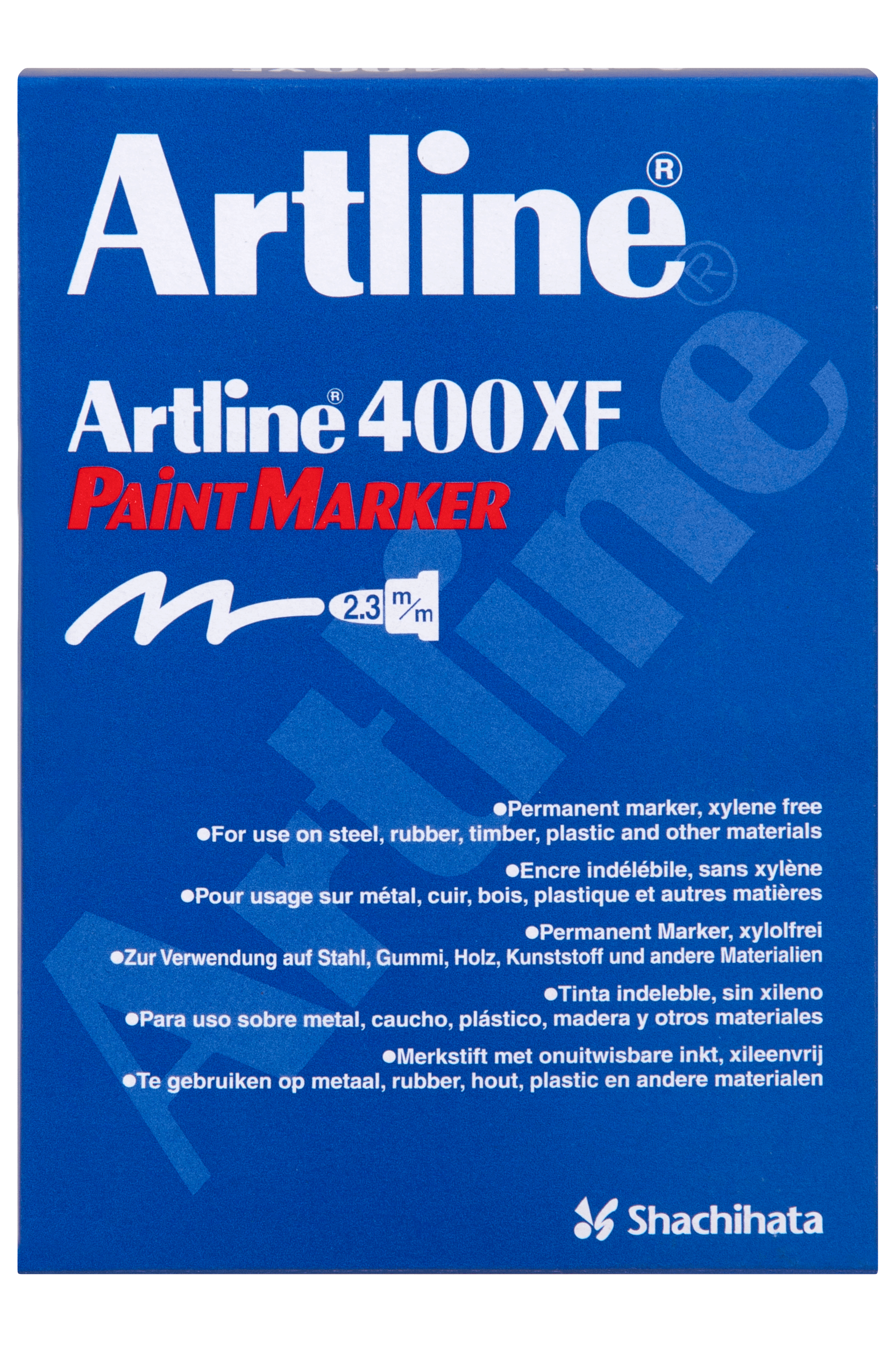 Artline 400 Black Paint Marker - 2.3mm Bullet Tip - Pack of 12 - Permanent Ink for Metal, Glass, Wood, Plastic - Perfect for DIY Projects, Sign Making & Industrial Labeling