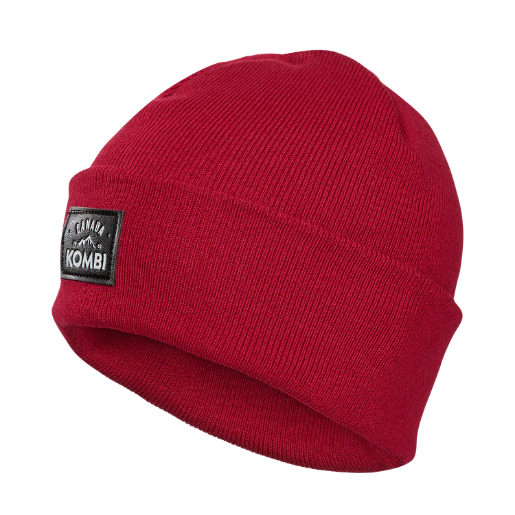 Kombi Ruby Craze Junior Brim Toque - Warm Winter Beanie Hat for Kids with Brim - Perfect for Skiing, Snowboarding & Outdoor Winter Activities
