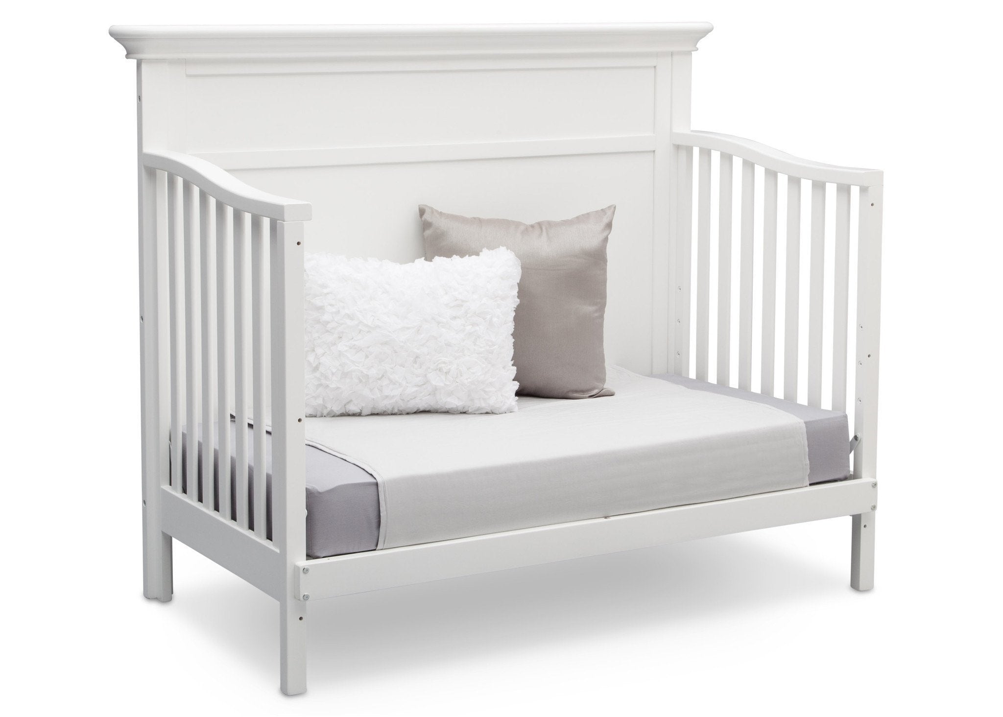 Fairmount 4-in-1 Convertible Baby Crib - Toddler Bed, Daybed & Full-Size Bed - Safe & Stylish Nursery Furniture for Newborns to Teens - Perfect for Bedrooms, Daycare & Guest Rooms
