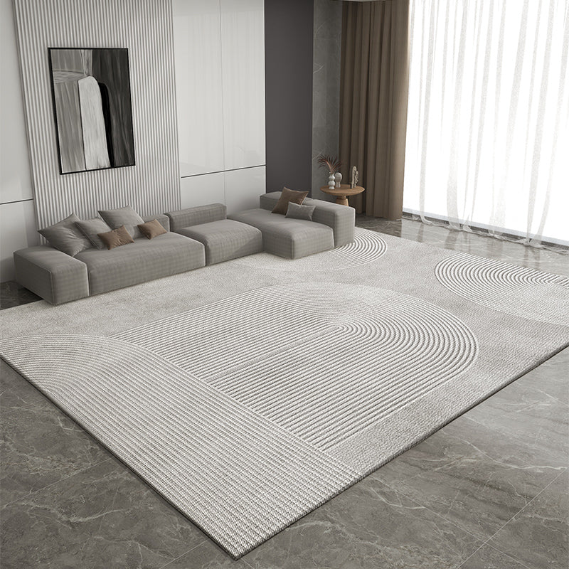Extra Large Modern Gray Geometric Rugs for Bedroom, Living Room & Dining Room - Contemporary Area Rug with Stylish Placement Ideas for Home Decor