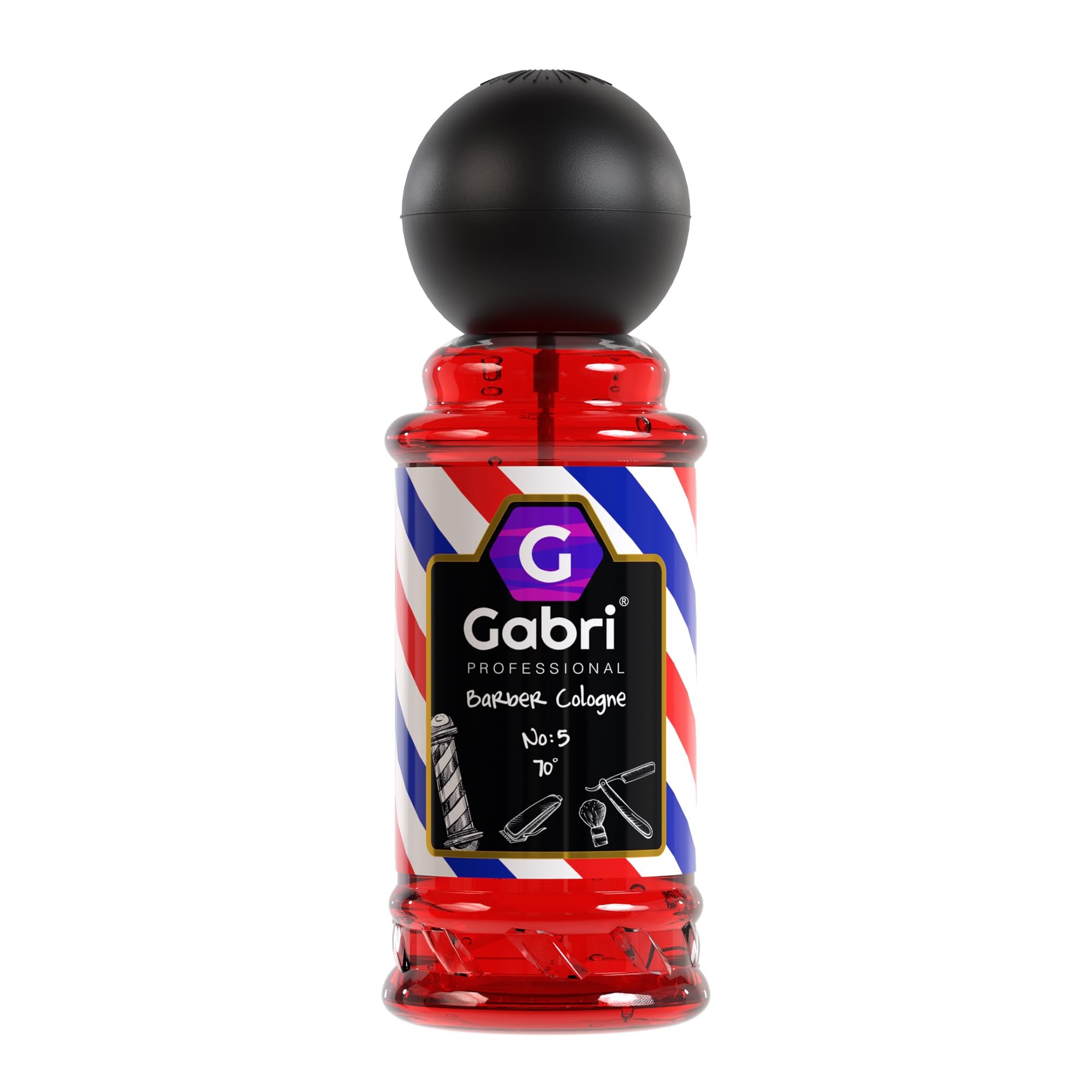 Gabri Men's Cologne 250ml - Eau De Cologne & Aftershave for Men | Citrus, Warm Spice & Subtle Woody Fragrance (No5) | Perfect for Daily Wear, Grooming & Relaxation