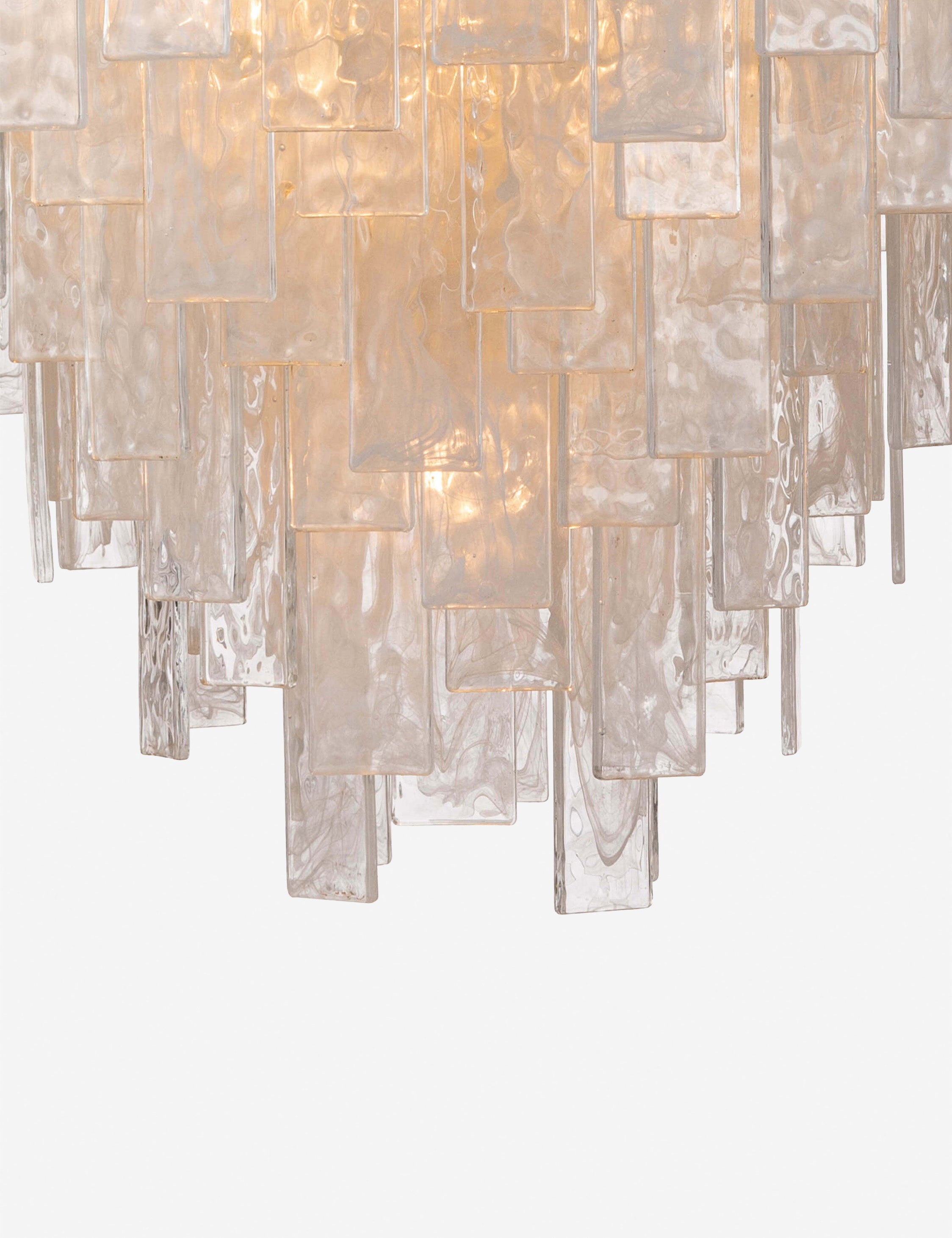 Regina Andrew Glacier Crystal Chandelier - Elegant Modern Ceiling Light Fixture for Dining Room, Living Room & Bedroom Decor