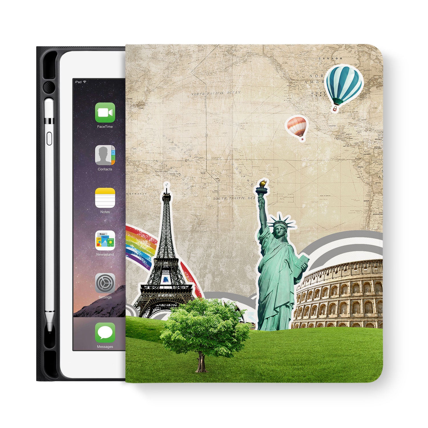 Premium iPad Folio Case with Auto Sleep/Wake - Slim Protective Cover for iPad Pro/Air/Mini - Perfect for Travel, Business & Home Use