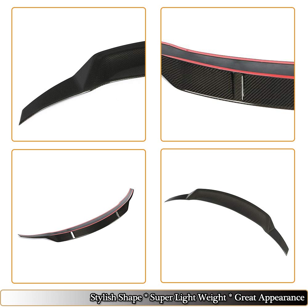 Carbon Fiber Trunk Spoiler for Mercedes Benz E Class W238 C238 Coupe 2017-2019 | High Kick Rear Wing Lip | Compatible with E200 E250 E300 E400 E500 E550 E53 AMG Models | Enhances Aerodynamics & Sporty Styling | Perfect for Car Enthusiasts & Performance Upgrades