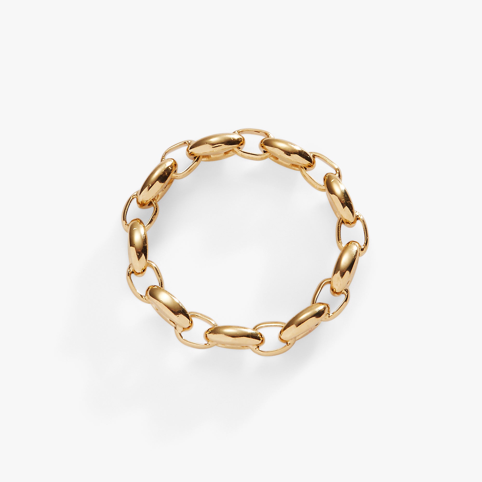 Frozen Mariner Chain Ring - Stainless Steel Pirate Jewelry for Men & Women - Perfect for Costume Parties, Halloween, and Gothic Fashion