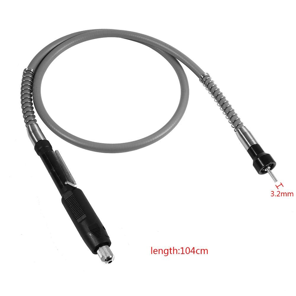 3.2mm Flexible Shaft Adapter Attachment for Rotary Tools - Drill Extension Cord Chuck for Dremel, Grinder & Power Tools - Perfect for DIY Projects, Woodworking & Metalworking