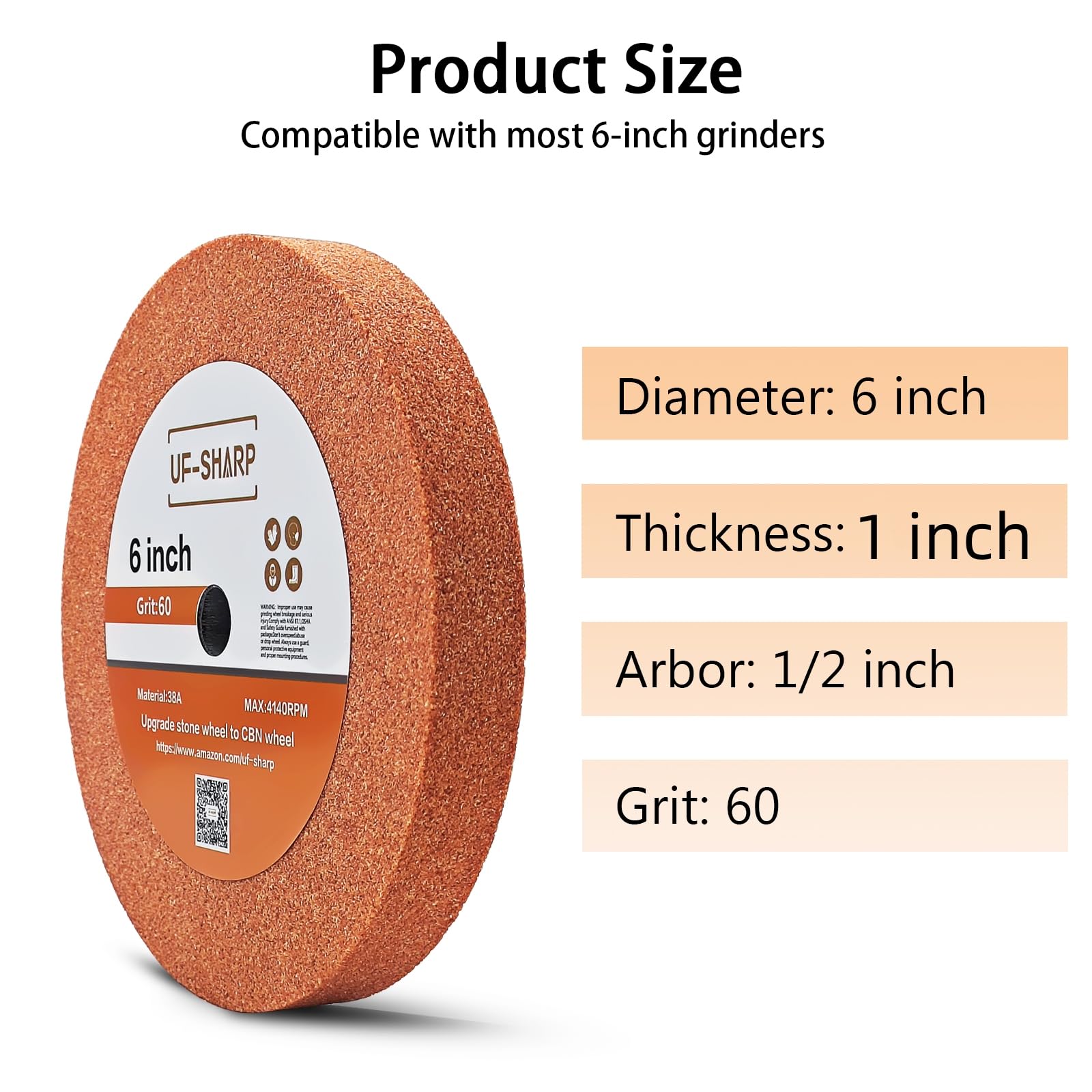6 Inch Bench Grinder Wheels - 1