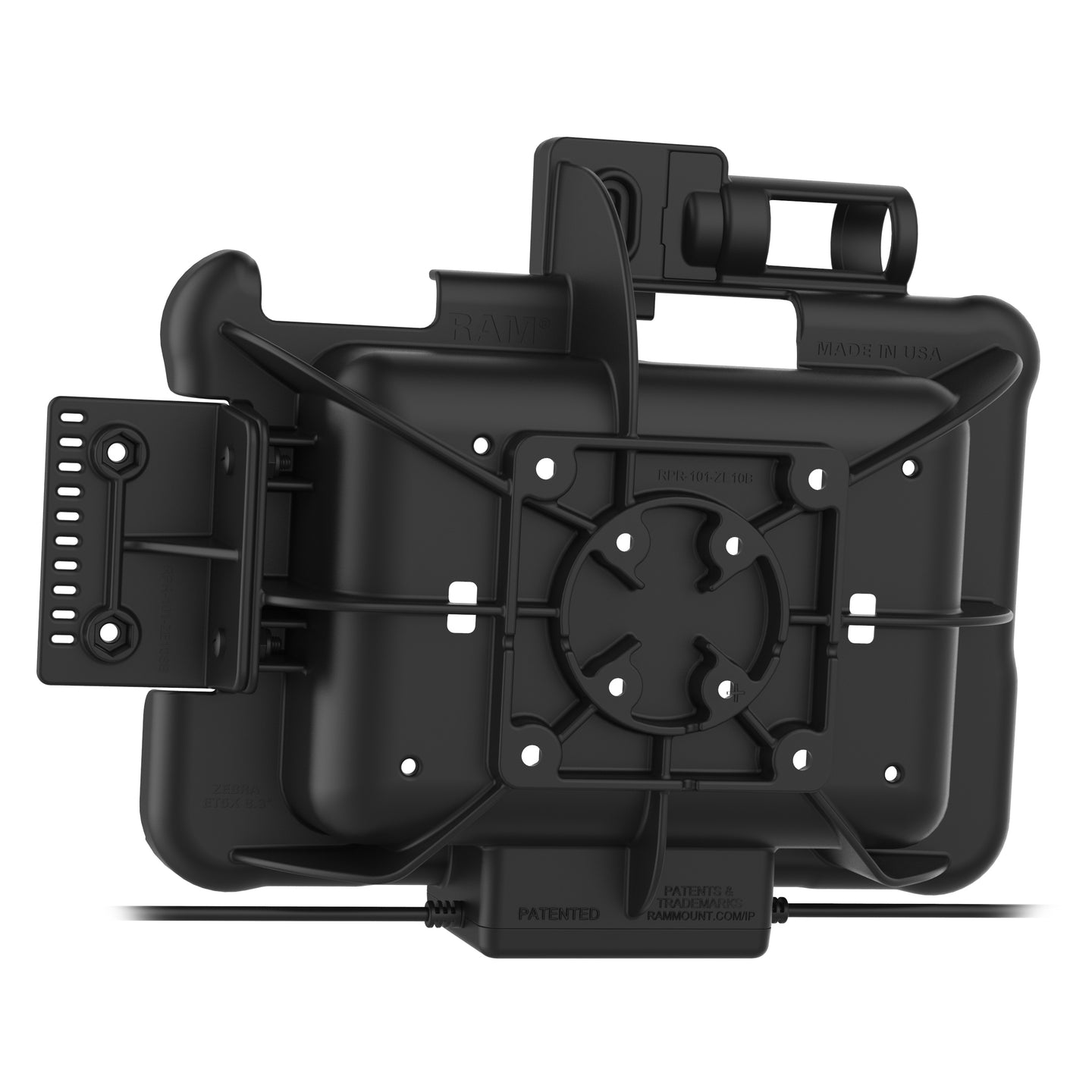 GDS® Power & Data Dock with DB9 Port for Zebra ET5x 8.3/8.4 Series (RAM HOL ZE10PD DB9U) - Ideal for Retail, Warehouse & Logistics Barcode Scanning Stations