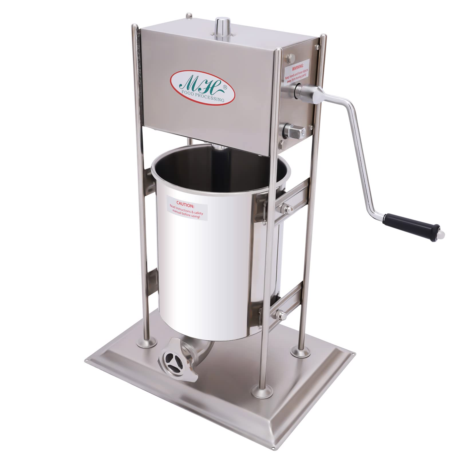 10L Commercial Churros Maker Machine - Vertical Manual Spanish Churro Maker with 4 Nozzles - Doughnut Filler for Restaurants, Cafes & Food Trucks - Perfect for Making Fresh Churros, Spanish Doughnuts & Fried Pastries