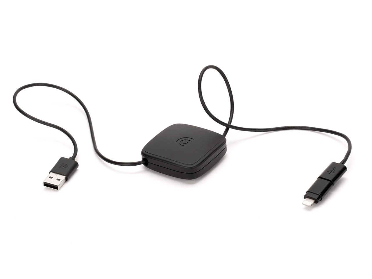 Griffin Retractable Lightning & Micro-USB Charging Cable - Fast Sync & Charge Cord for iPhone, Android, Tablets - Home, Office, Travel Use
