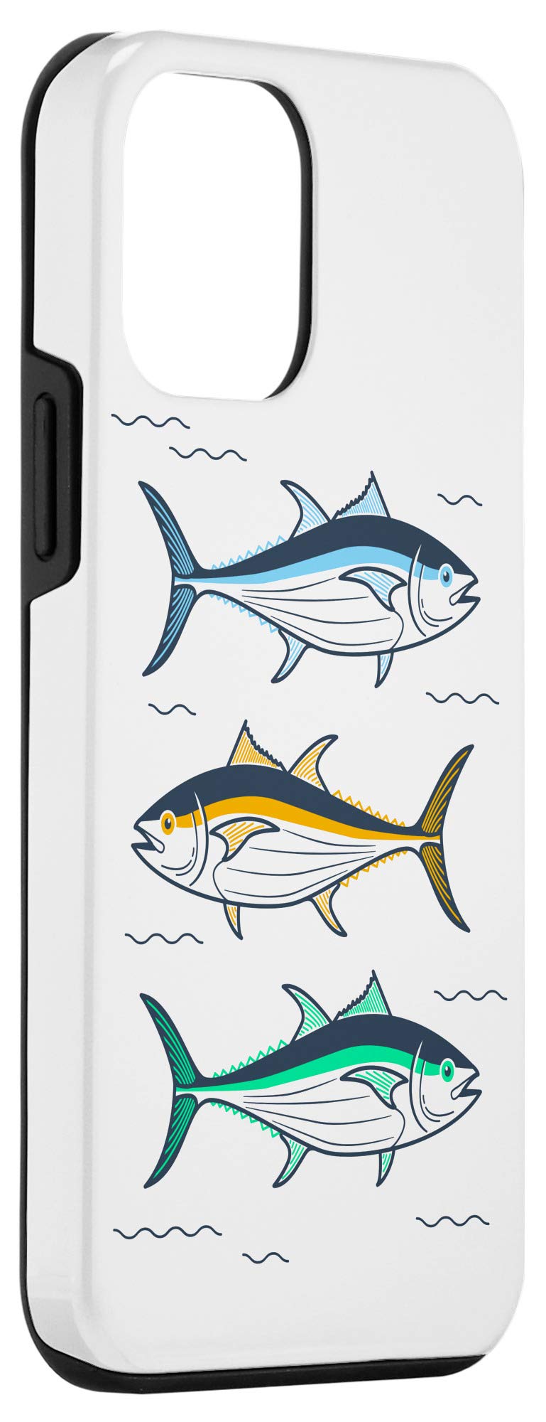 Premium iPhone 12 Mini Tuna Fish Design Phone Case - Slim Protective Cover with Shock Absorption for Everyday Use, Travel & Outdoor Activities