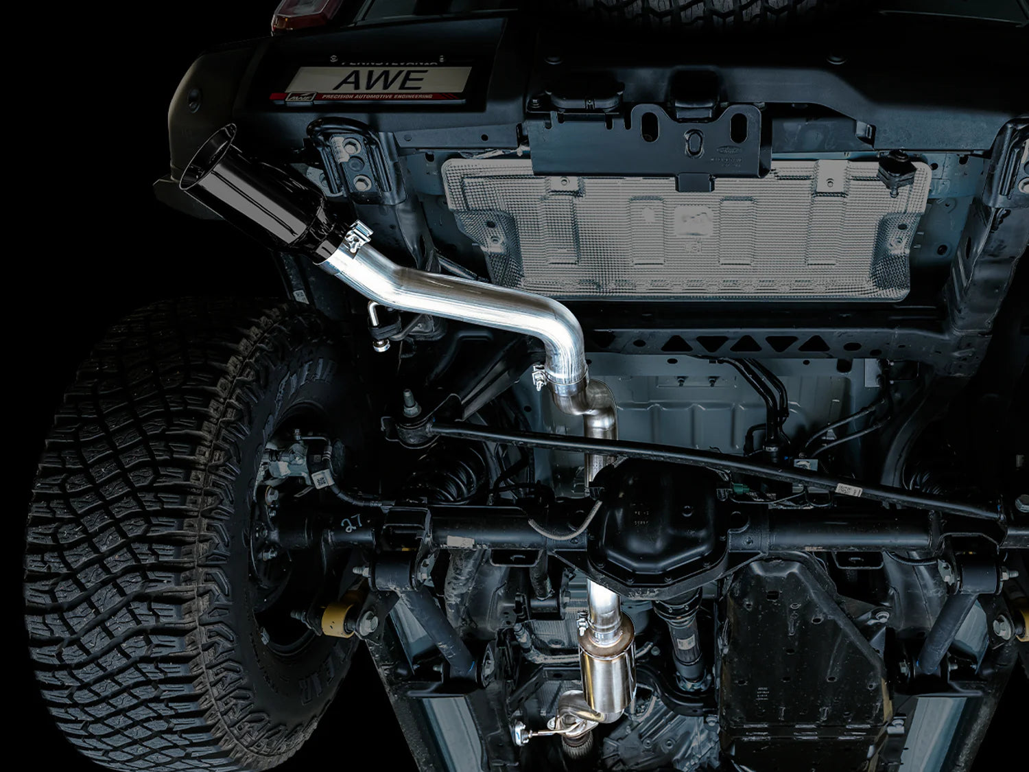 Ford Bronco AWE 0FG Catback Exhaust System with BashGuard™ - Single 5