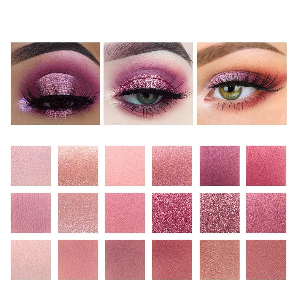 Fozzby Sensational Beauty Edition Nude Eyeshadow Palette & Black Brown Gel Eyeliner Set with 7 Makeup Brushes | Perfect for Everyday Makeup & Professional Looks
