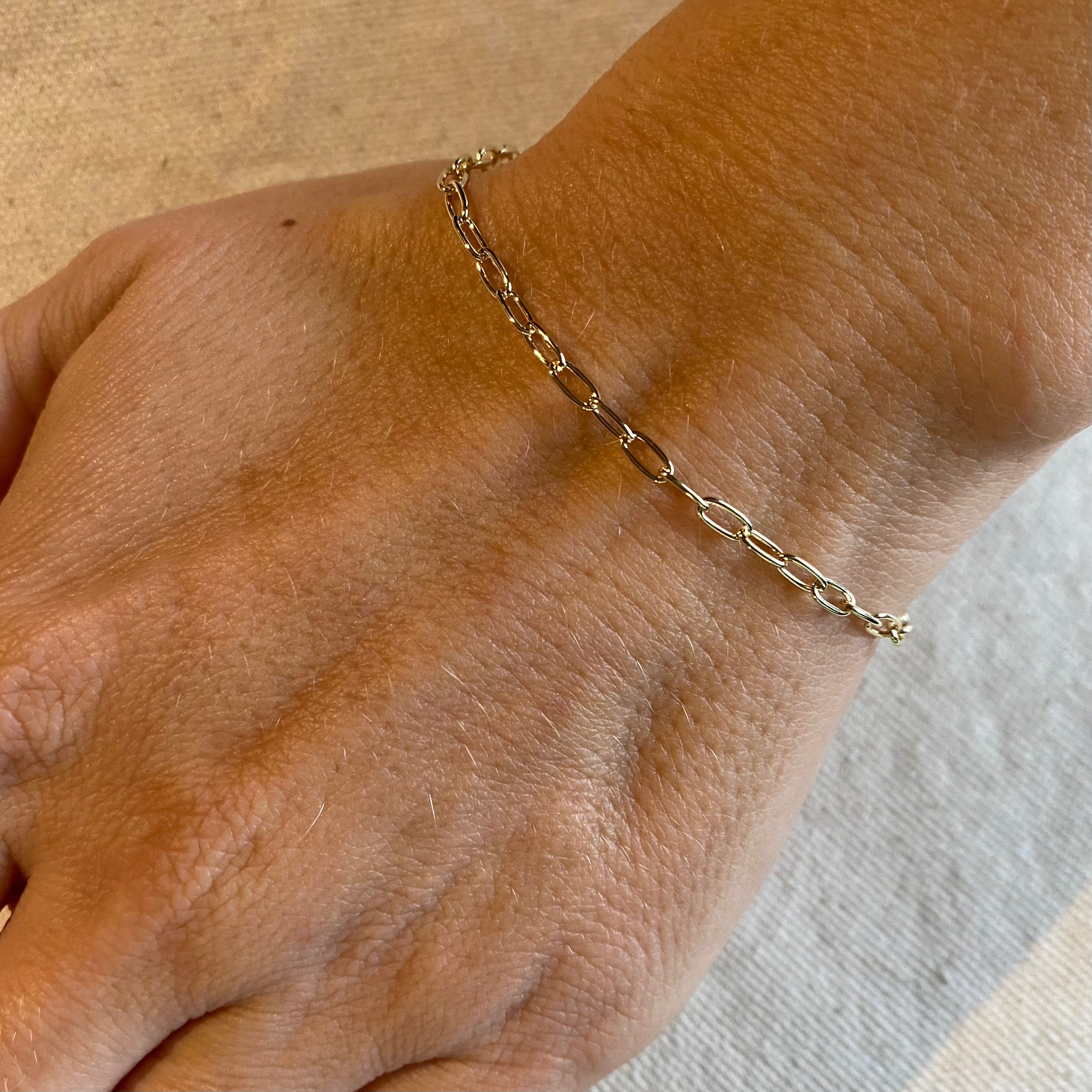18K Gold Filled 2.5mm Cable Link Bracelet for Women | Dainty & Elegant Jewelry Gift for Her | Perfect for Everyday Wear, Date Night & Special Occasions